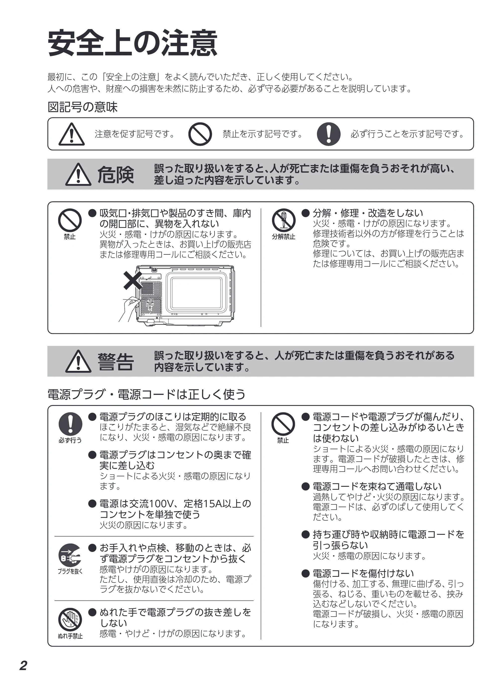 アイリスオーヤマ IMB-F2202 取扱説明書 — 原本ページ — 2ページ