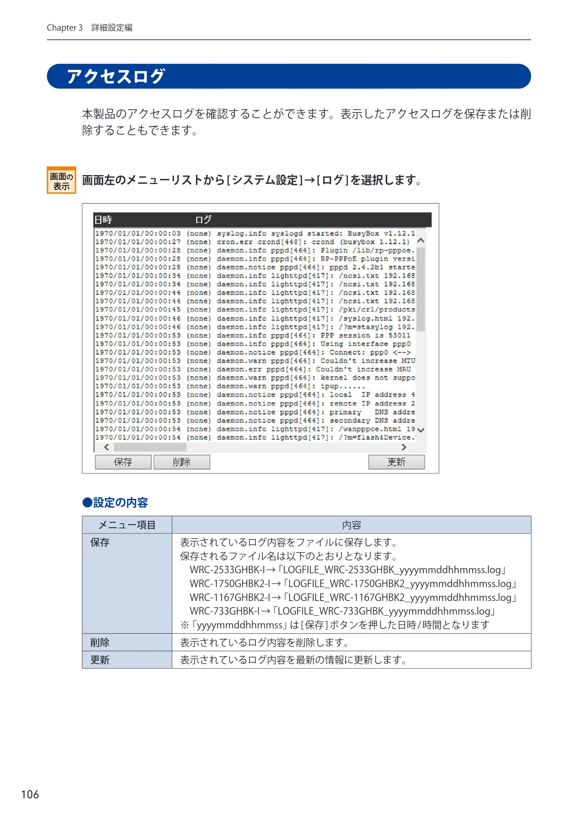 エレコム WRC-2533GHBK-I 6.ユーザーズマニュアル — 原本ページ — 106ページ