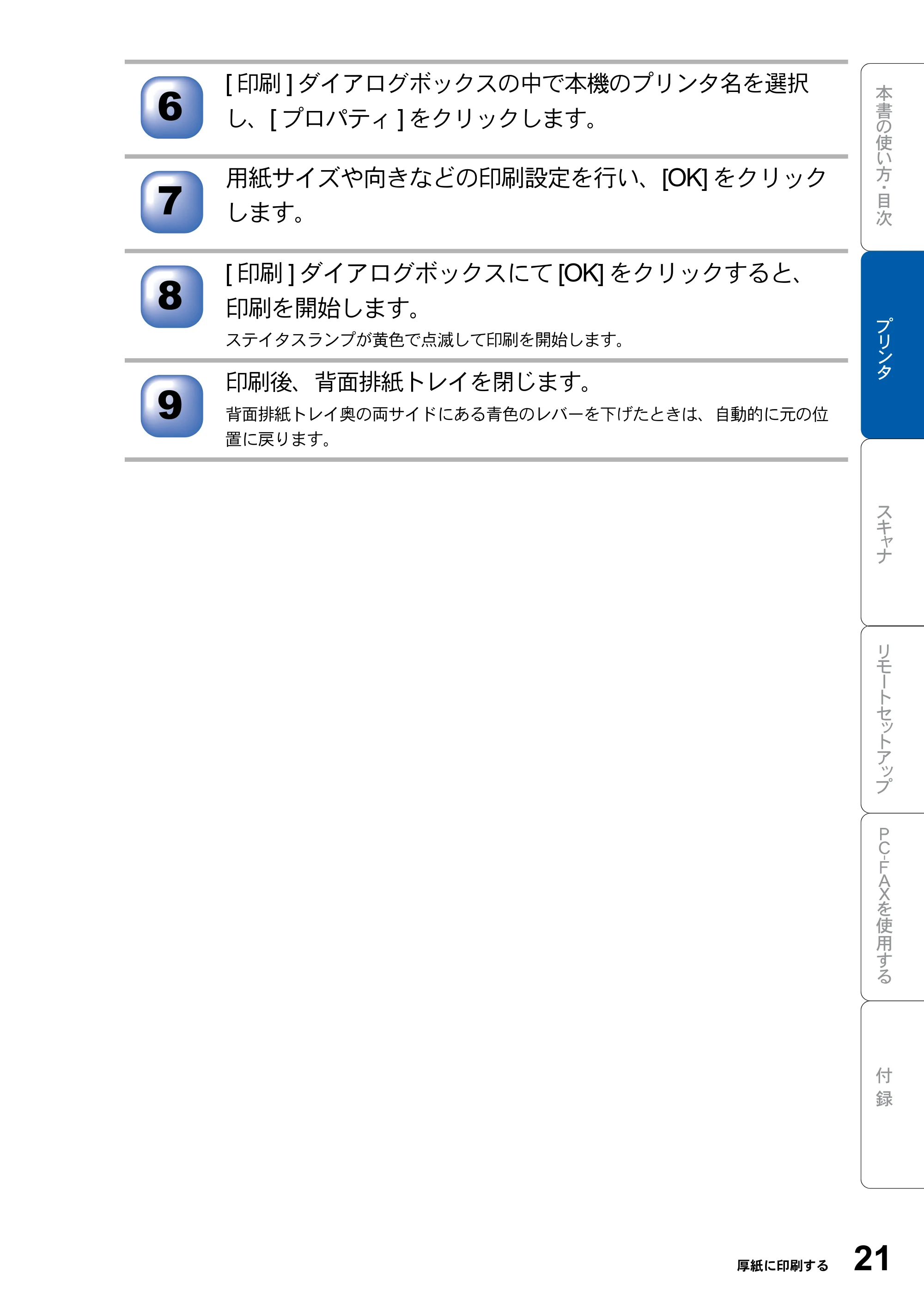 ブラザー MFC-8820J ユーザーズガイド ~パソコン活用編~ — 原本ページ — 21ページ