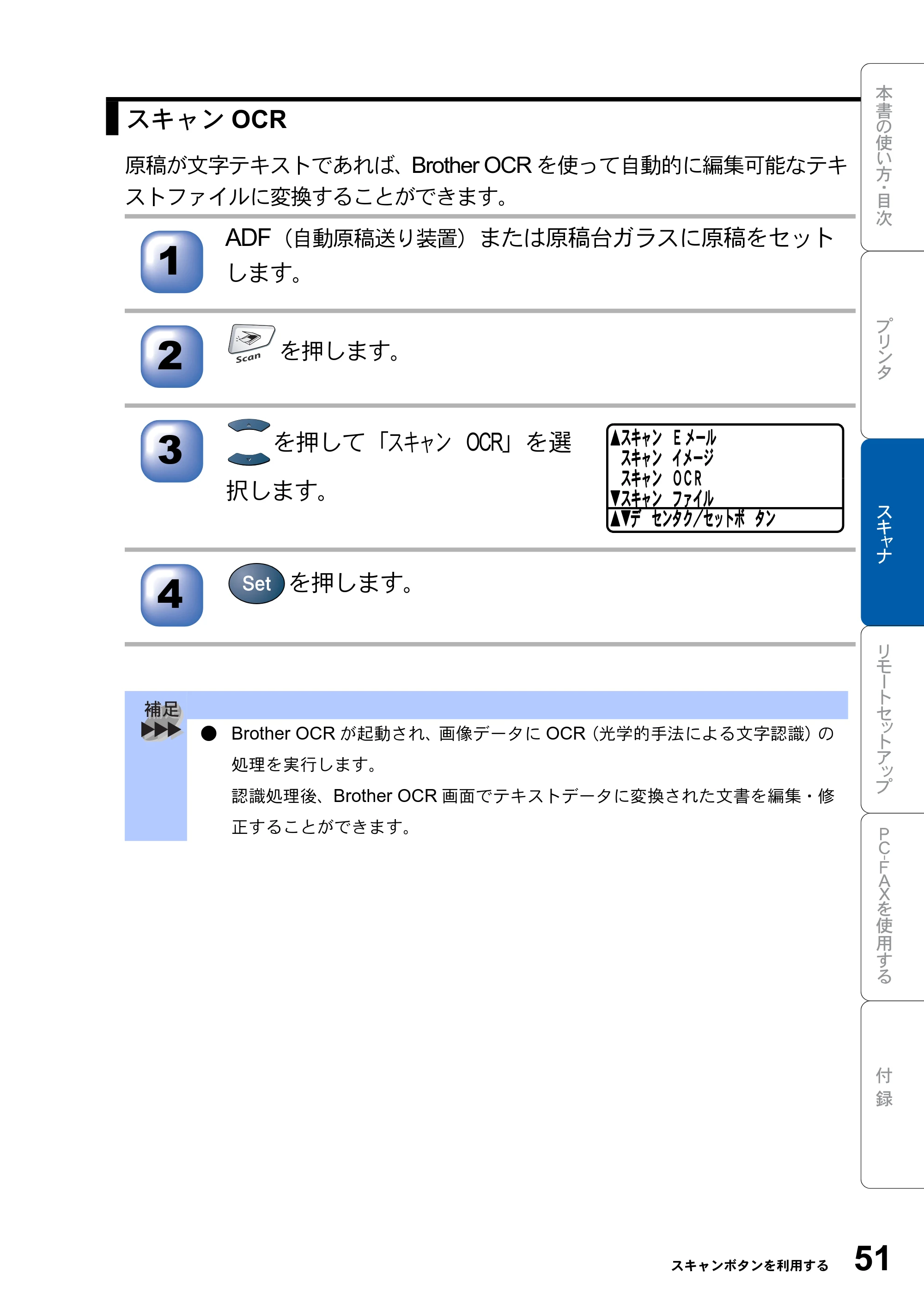 ブラザー MFC-8820J ユーザーズガイド ~パソコン活用編~ — 原本ページ — 51ページ