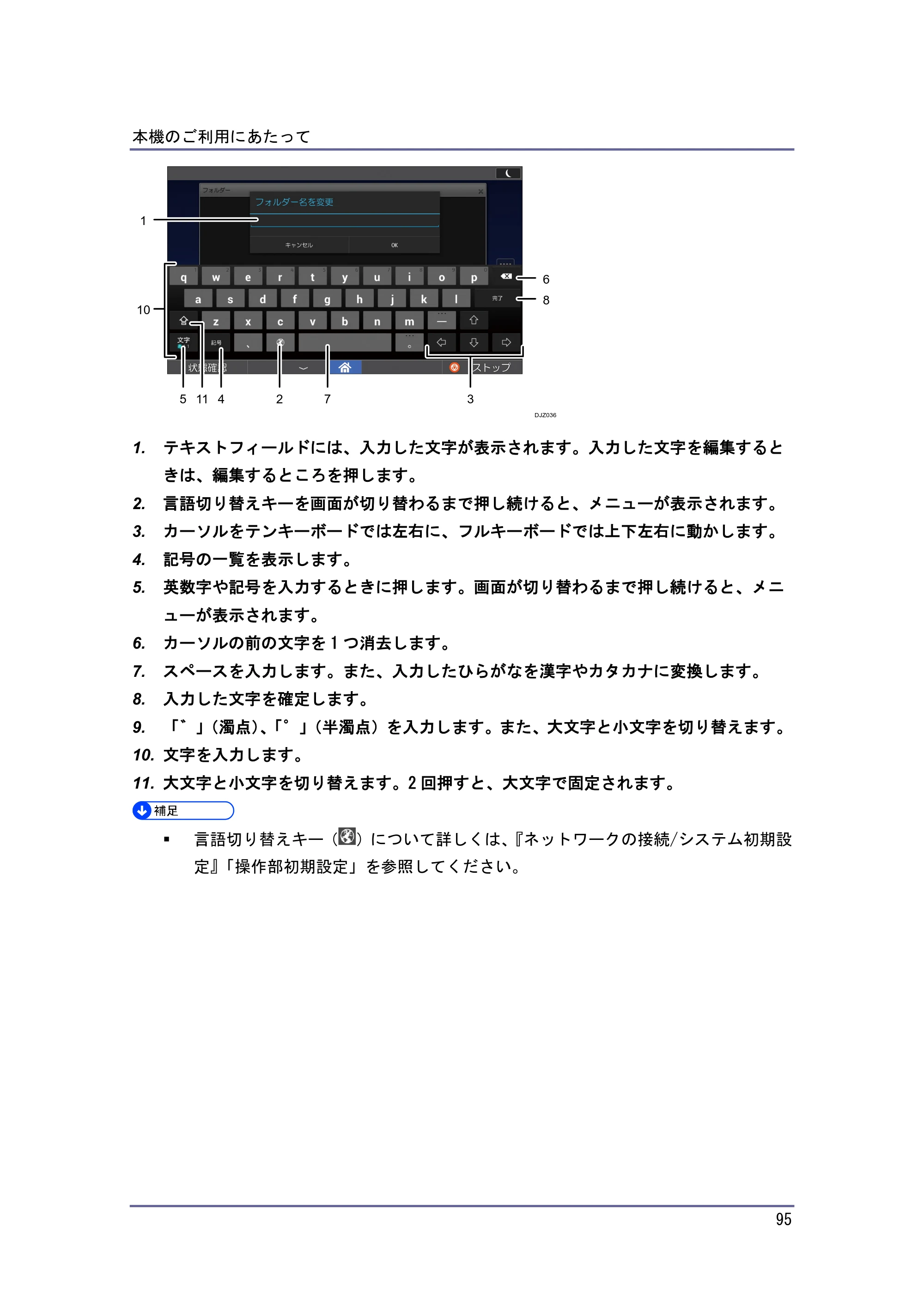 京セラ TASKalfa 4010w / TASKalfa 4011w / TASKalfa 4012w TASKalfa 4010w/4011w/4012w 使用説明書（本機をお使いになる方へ） — 原本ページ — 95ページ