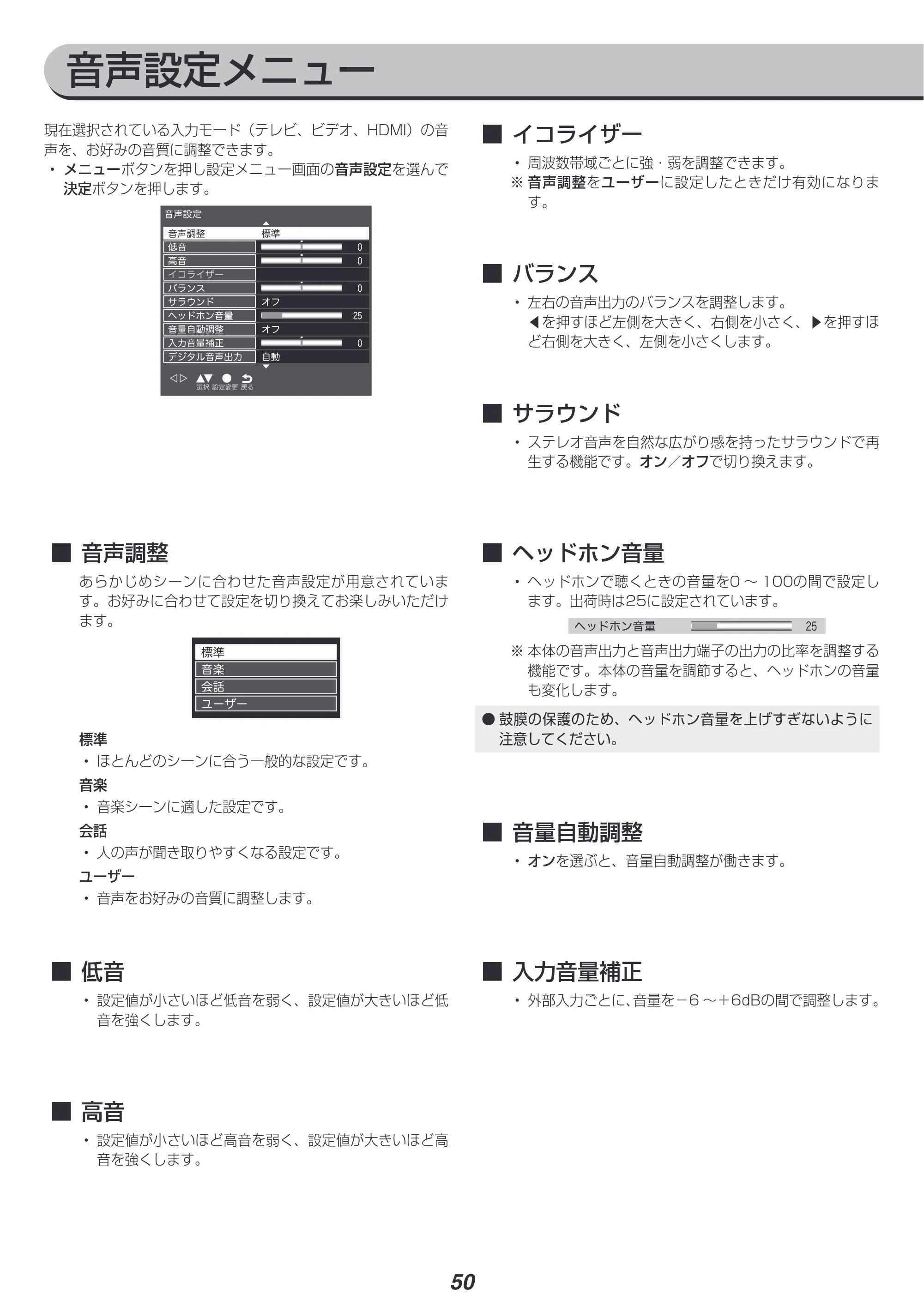アイリスオーヤマ LT-65B628VC 取扱説明書 — 原本ページ — 50ページ
