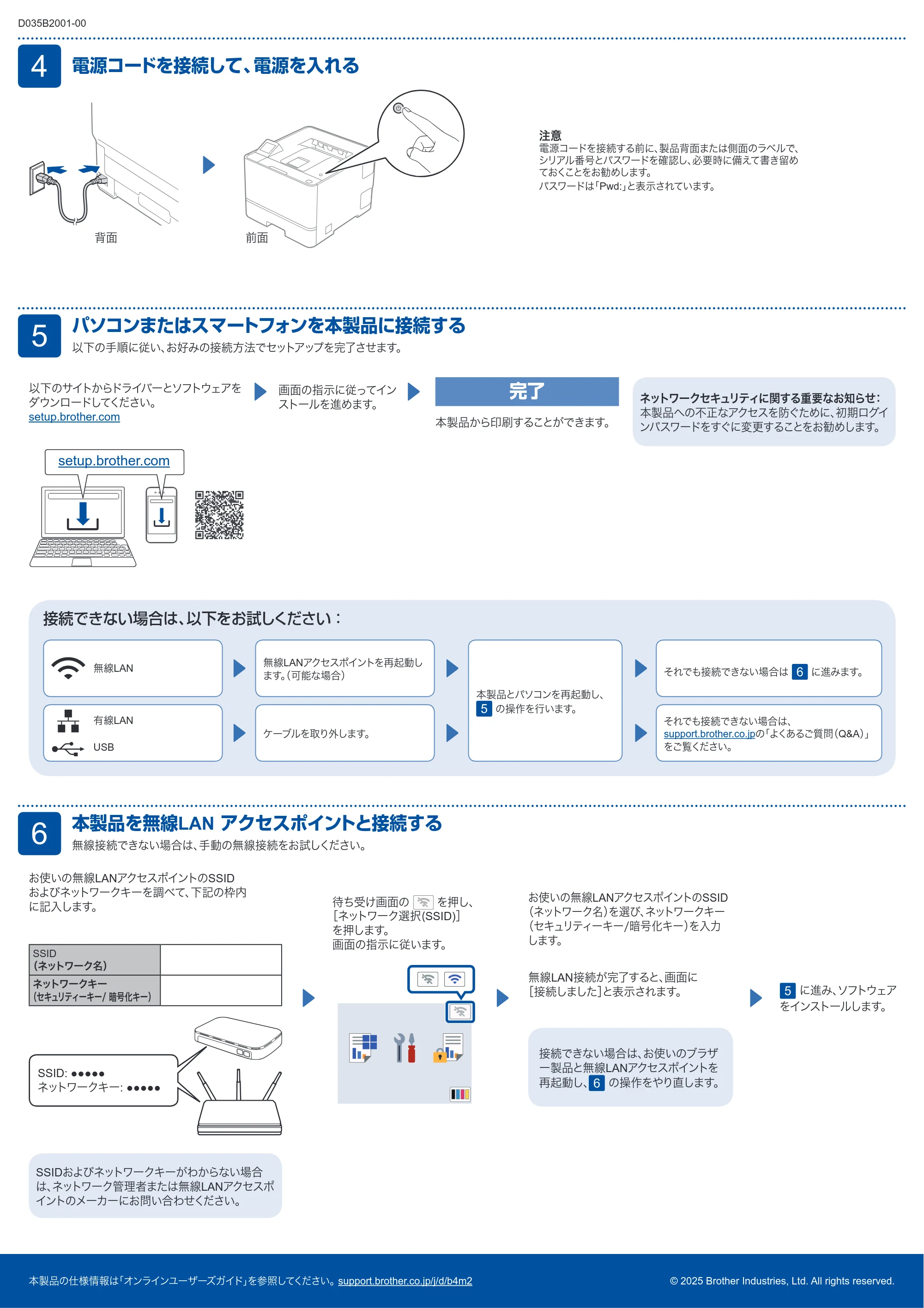 ブラザー HL-L8430CDW / HL-L8570CDW かんたん設置ガイド — 原本ページ — 2ページ