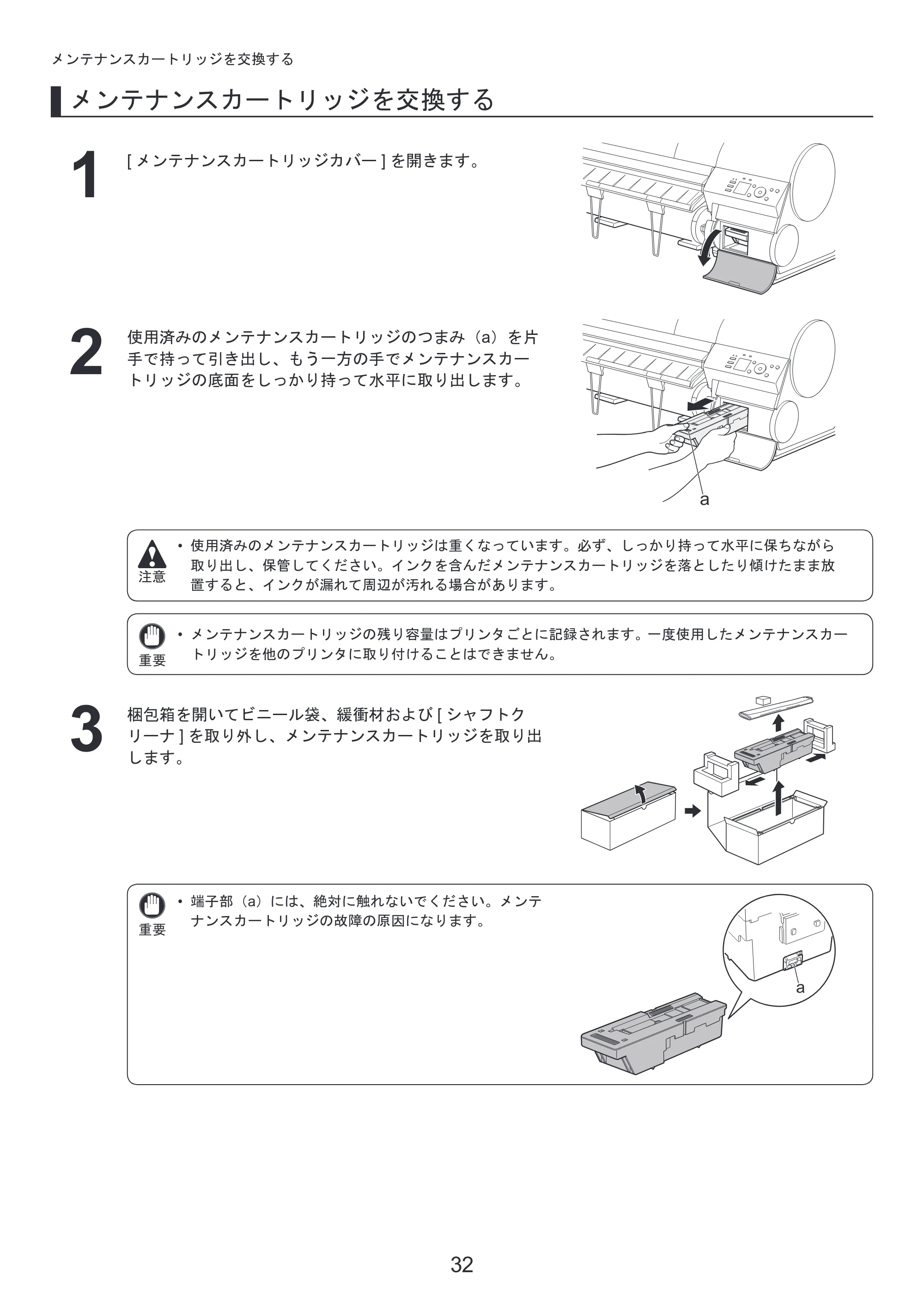 キヤノン iPF8300 基本操作ガイド 本体操作 （PDF形式／6.07Mバイト） — 原本ページ — 32ページ