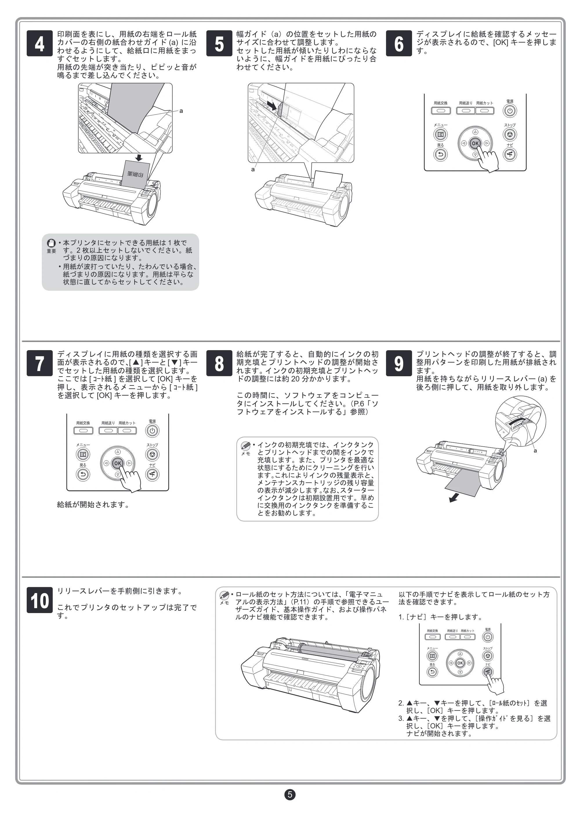 キヤノン iPF680/685/780/785 iPF680／685／780／785 セットアップガイド（PDF：4.74MB） — 原本ページ — 5ページ