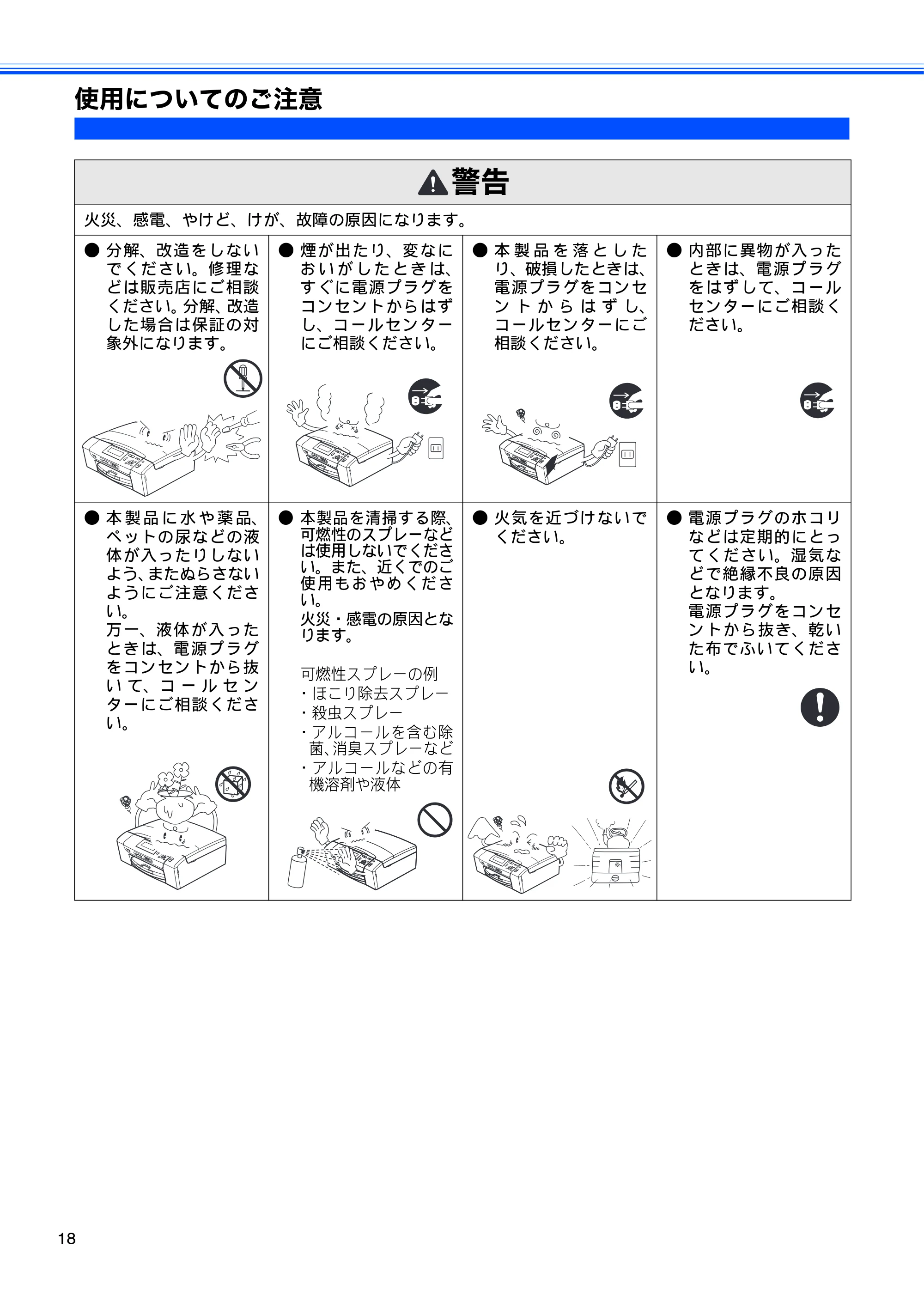 ブラザー DCP-390CN / DCP-595CN ユーザーズガイド ～基本編～ — 使用についてのご注意 — 原本ページ — 20ページ