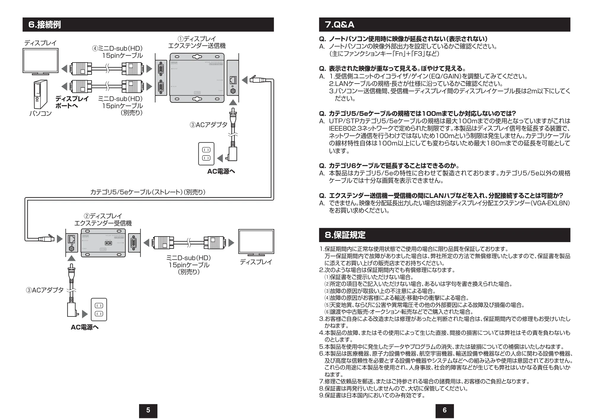 サンワサプライ VGA-EXSET2N 取扱説明書 — 原本ページ — 4ページ