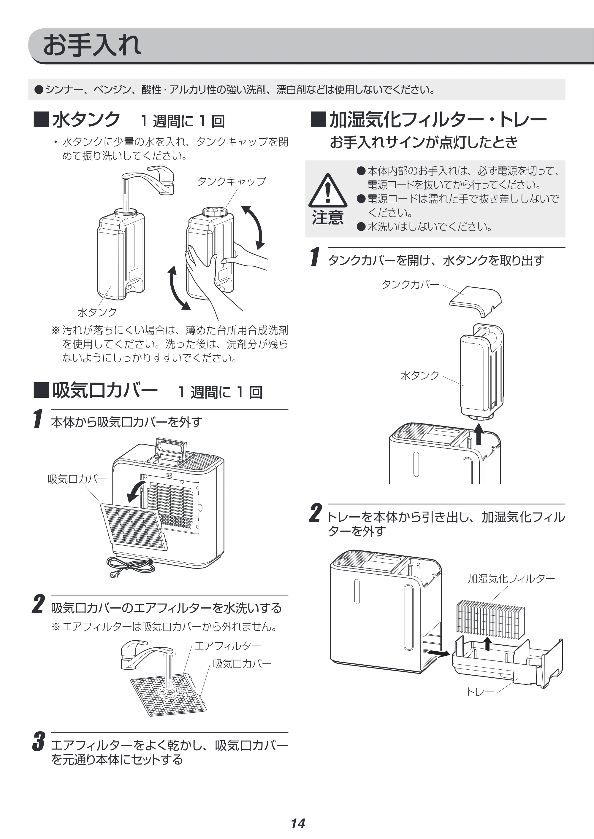 アイリスオーヤマ ARK-700Z 取扱説明書 — 原本ページ — 14ページ