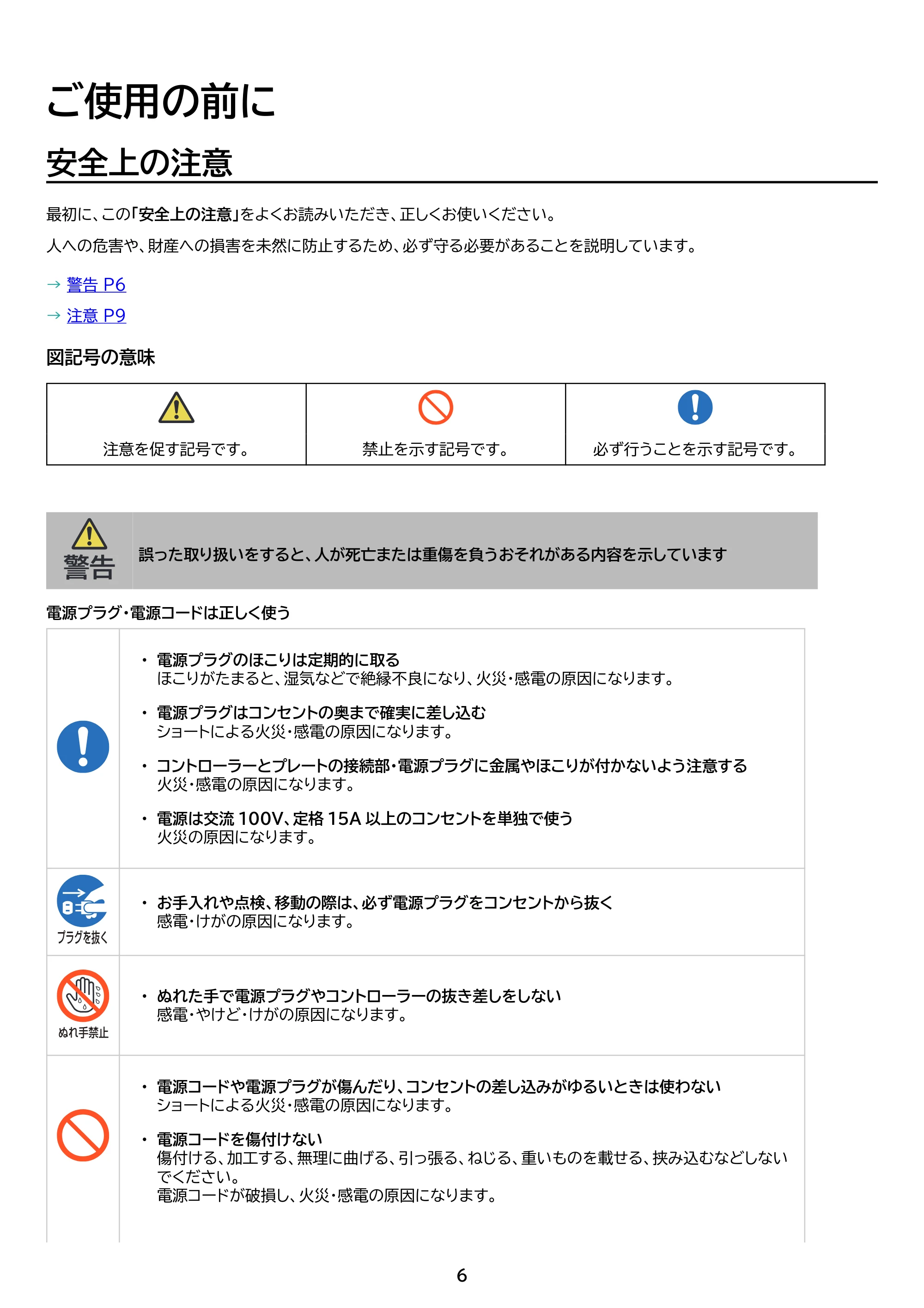 アイリスオーヤマ APA-139 取扱説明書 — 原本ページ — 6ページ