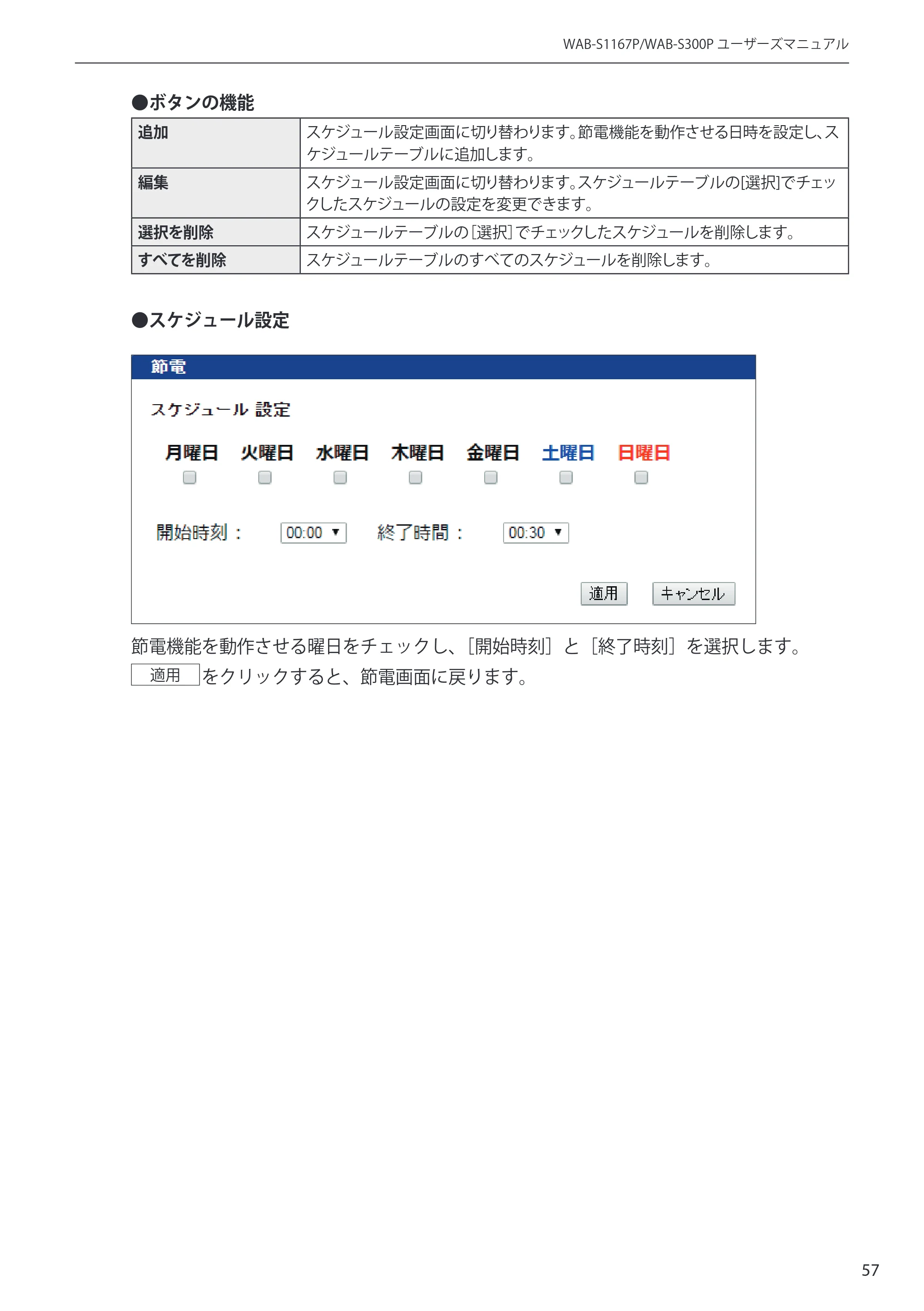 エレコム WAB-S300P 3.ユーザーズ・マニュアル — 原本ページ — 57ページ