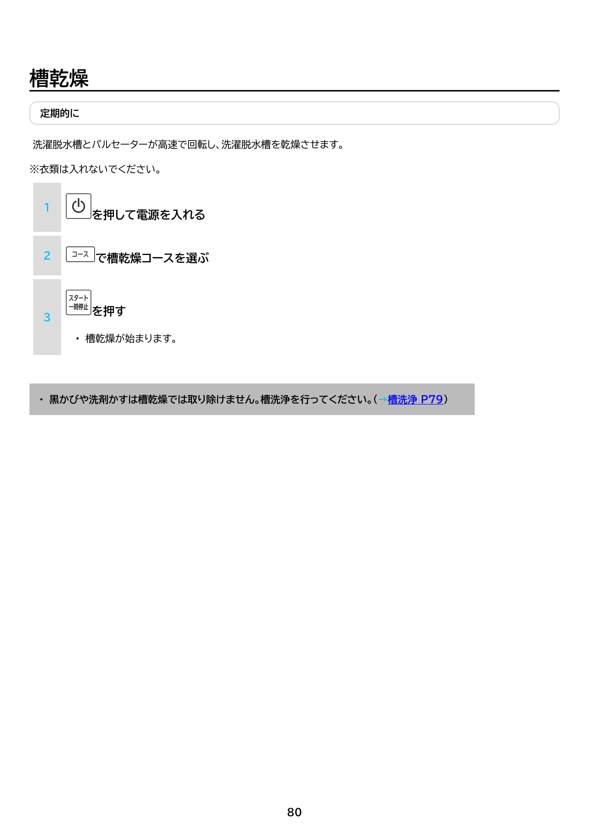 アイリスオーヤマ TCW-100A01 取扱説明書 — 原本ページ — 80ページ