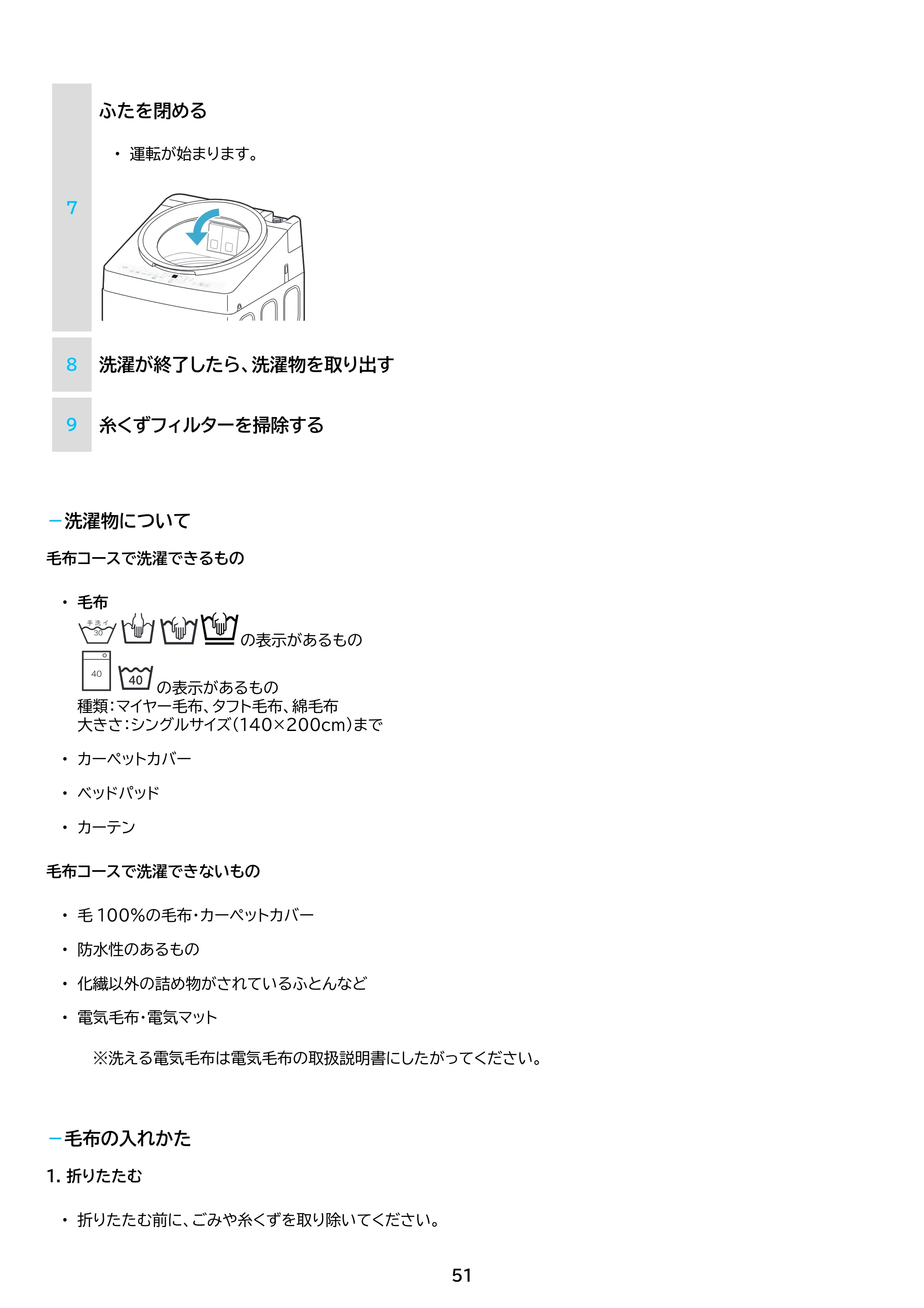 アイリスオーヤマ ITW-70B01 取扱説明書 — 原本ページ — 51ページ