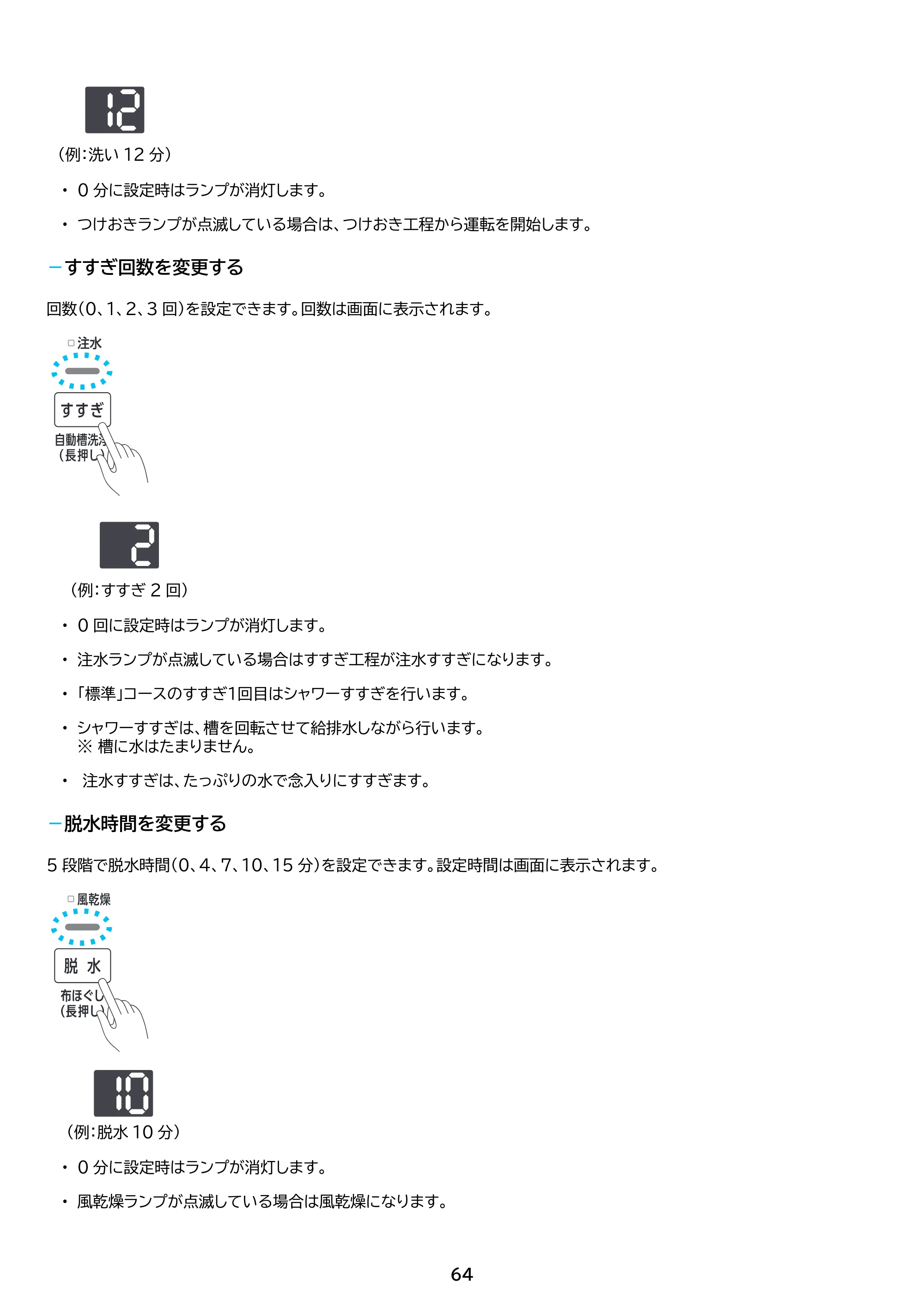 アイリスオーヤマ ITW-70B01 取扱説明書 — 原本ページ — 64ページ