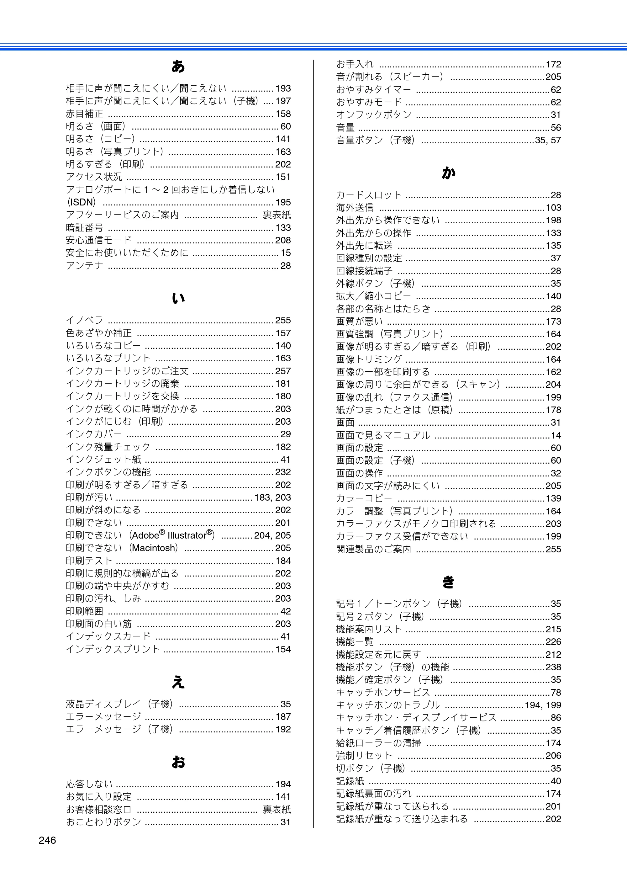 ブラザー MFC-670CD / MFC-670CDW / MFC-930CDN / MFC-930CDWN 取扱説明書（本体） — 原本ページ — 248ページ