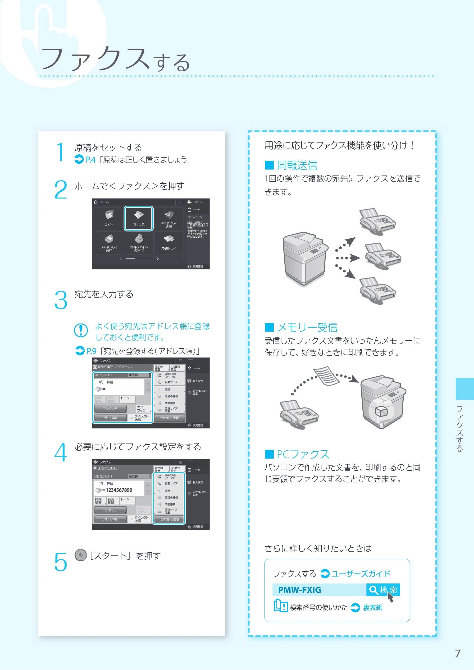 キヤノン MF7525F はじめにお読みください 2020年10月2日更新（PDF：13.8MB） — 原本ページ — 7ページ