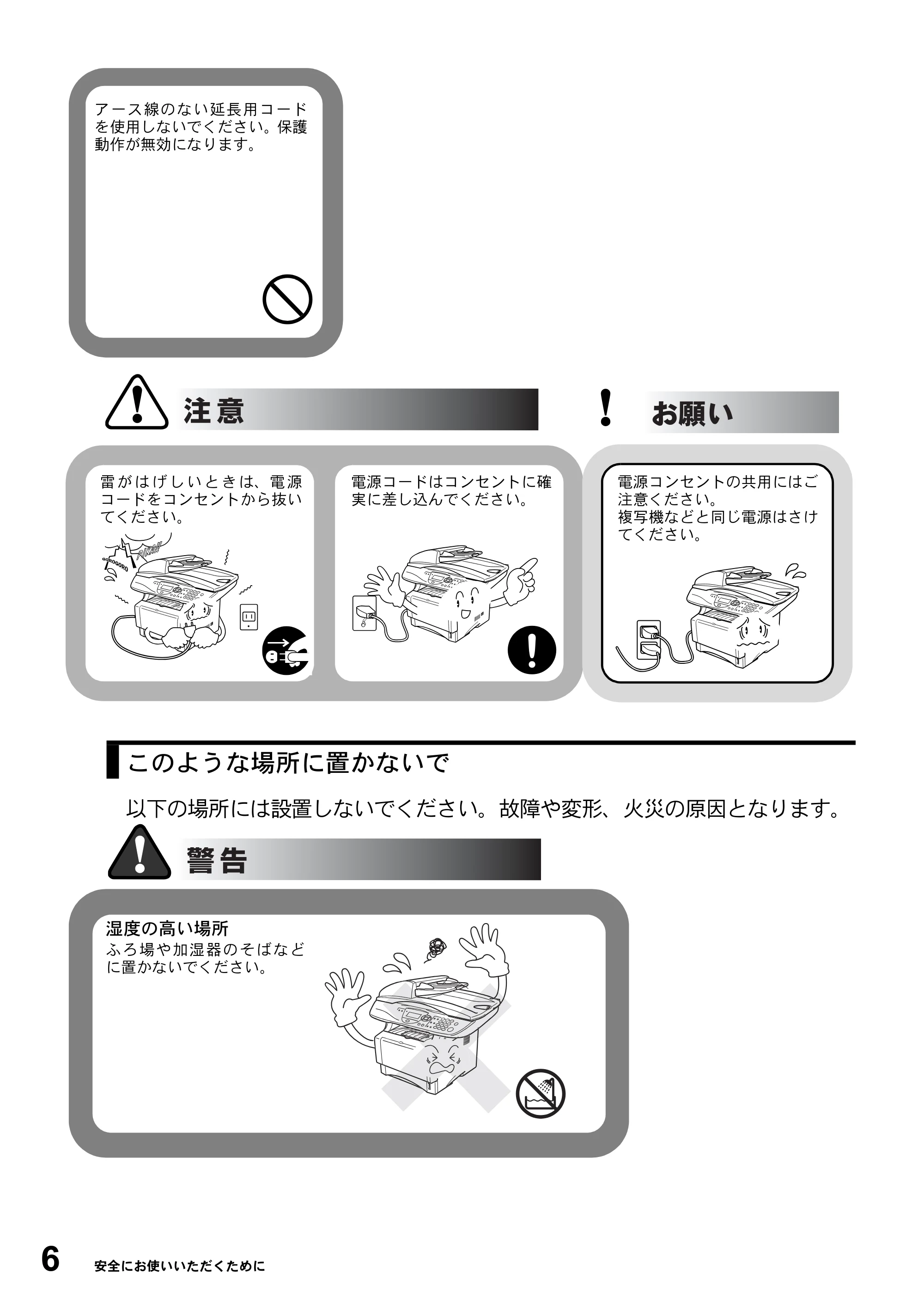 ブラザー DCP-8025J 取扱説明書（本体） — 原本ページ — 6ページ