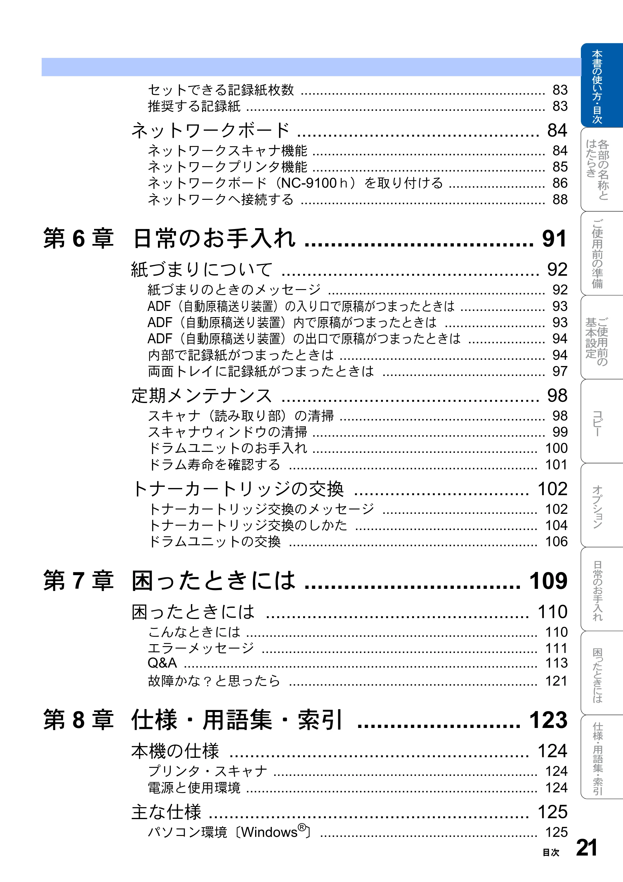 ブラザー DCP-8025J 取扱説明書（本体） — 原本ページ — 21ページ