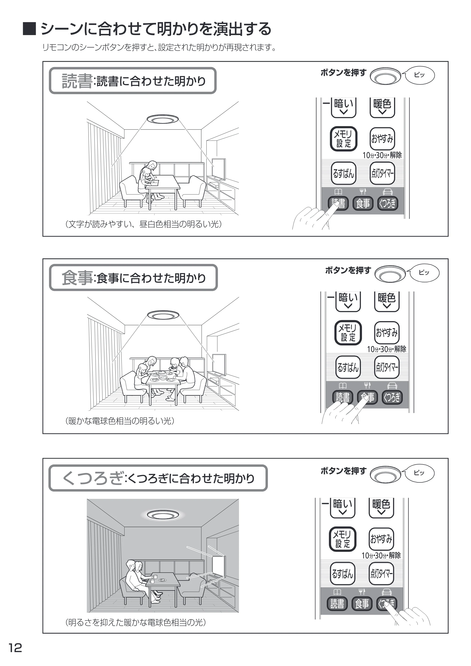 アイリスオーヤマ CL8DL-KR 取扱説明書 — 原本ページ — 12ページ