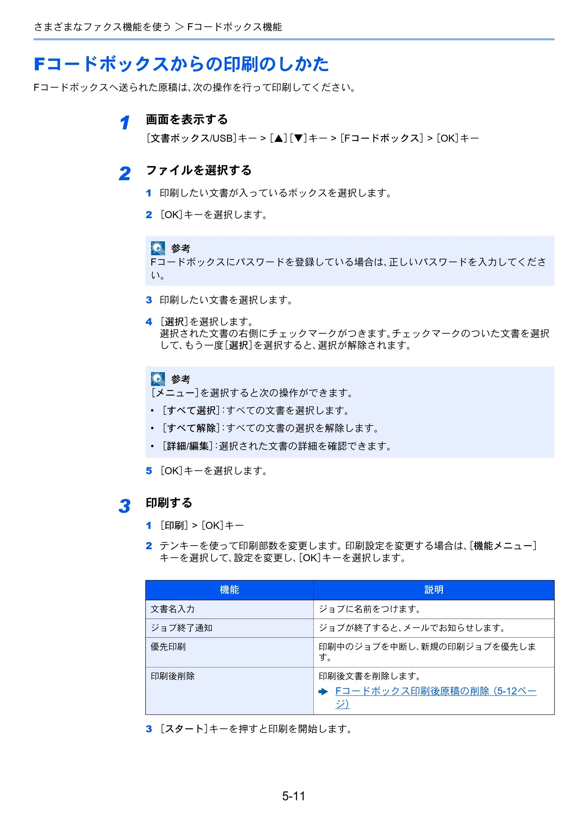 京セラ ECOSYS M6530cdn ECOSYS M6530cdn FAX使用説明書 — Fコードボックスからの印刷のしかた — 原本ページ — 79ページ