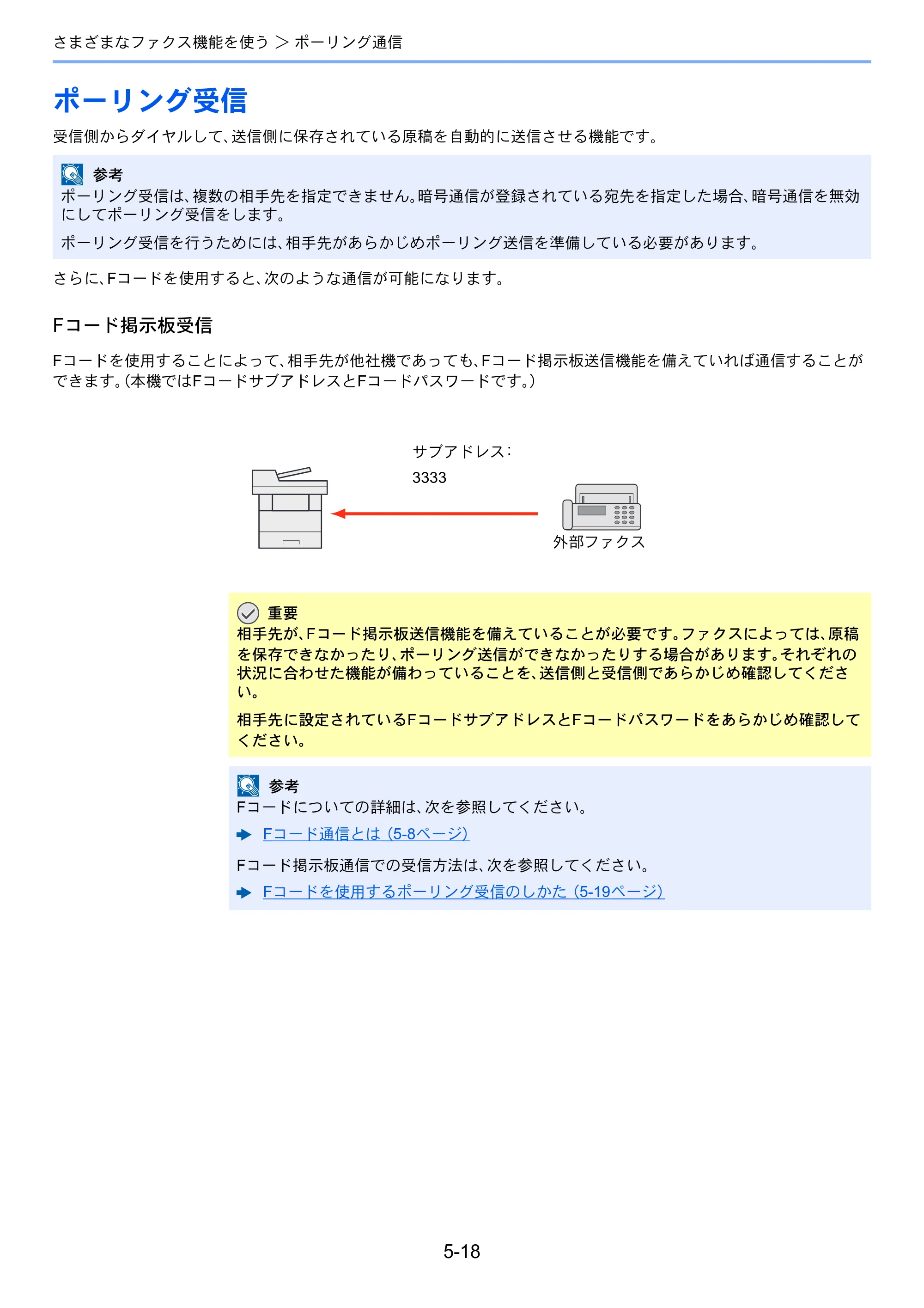 京セラ ECOSYS M6530cdn ECOSYS M6530cdn FAX使用説明書 — ポーリング受信 — 原本ページ — 86ページ
