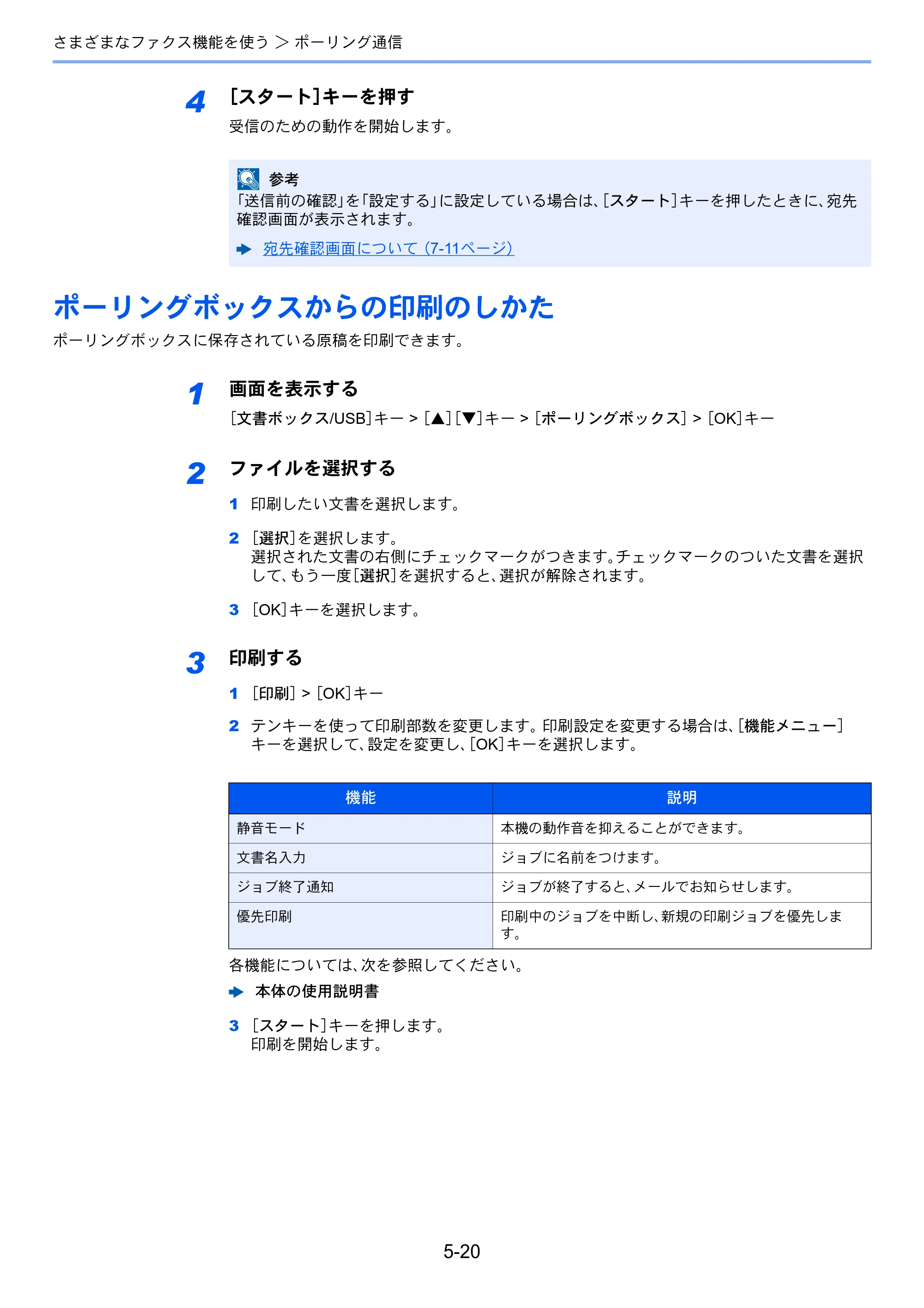 京セラ ECOSYS M6530cdn ECOSYS M6530cdn FAX使用説明書 — ポーリングボックスからの印刷のしかた — 原本ページ — 88ページ