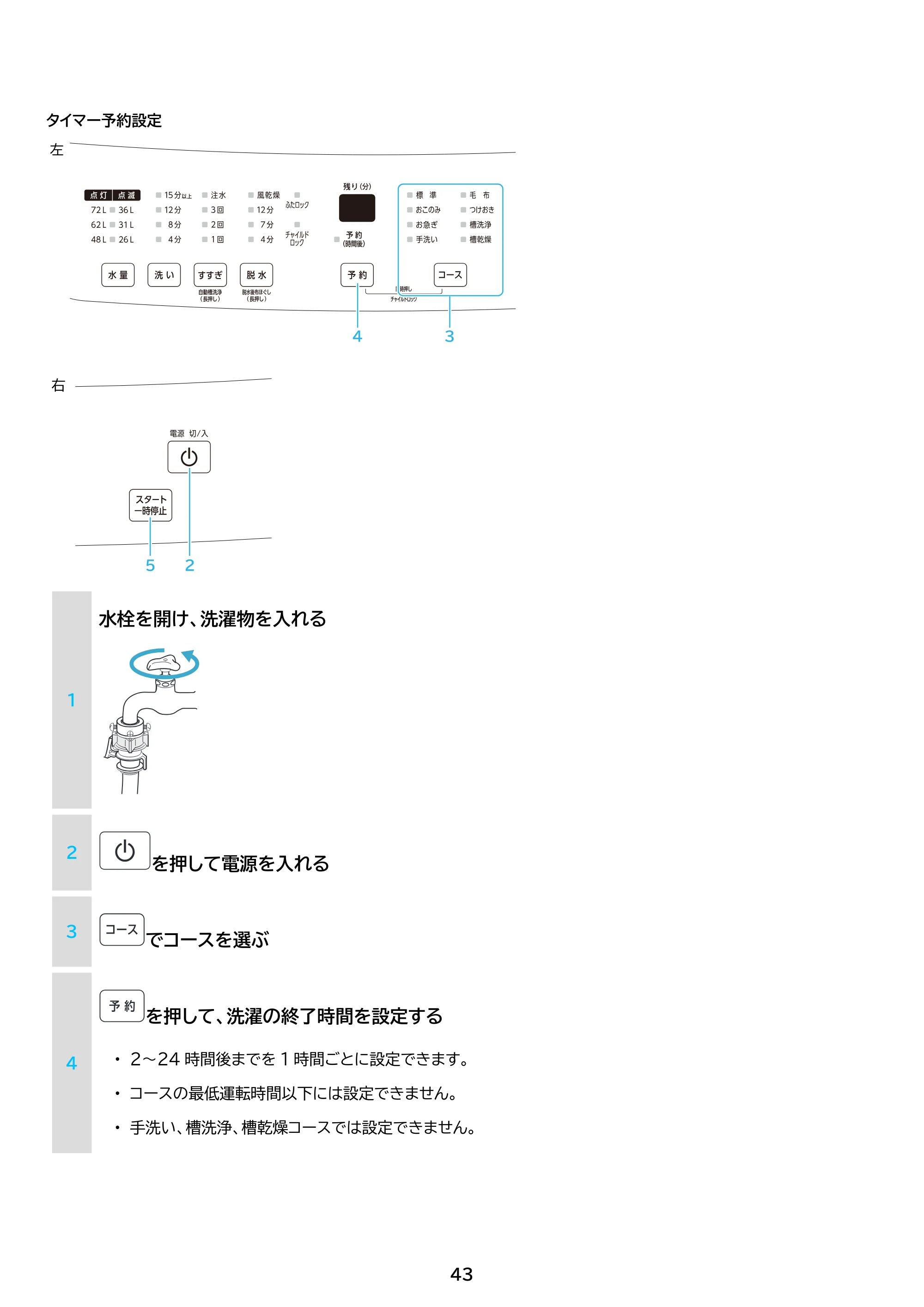 アイリスオーヤマ ITW-100B01 取扱説明書 — 原本ページ — 43ページ