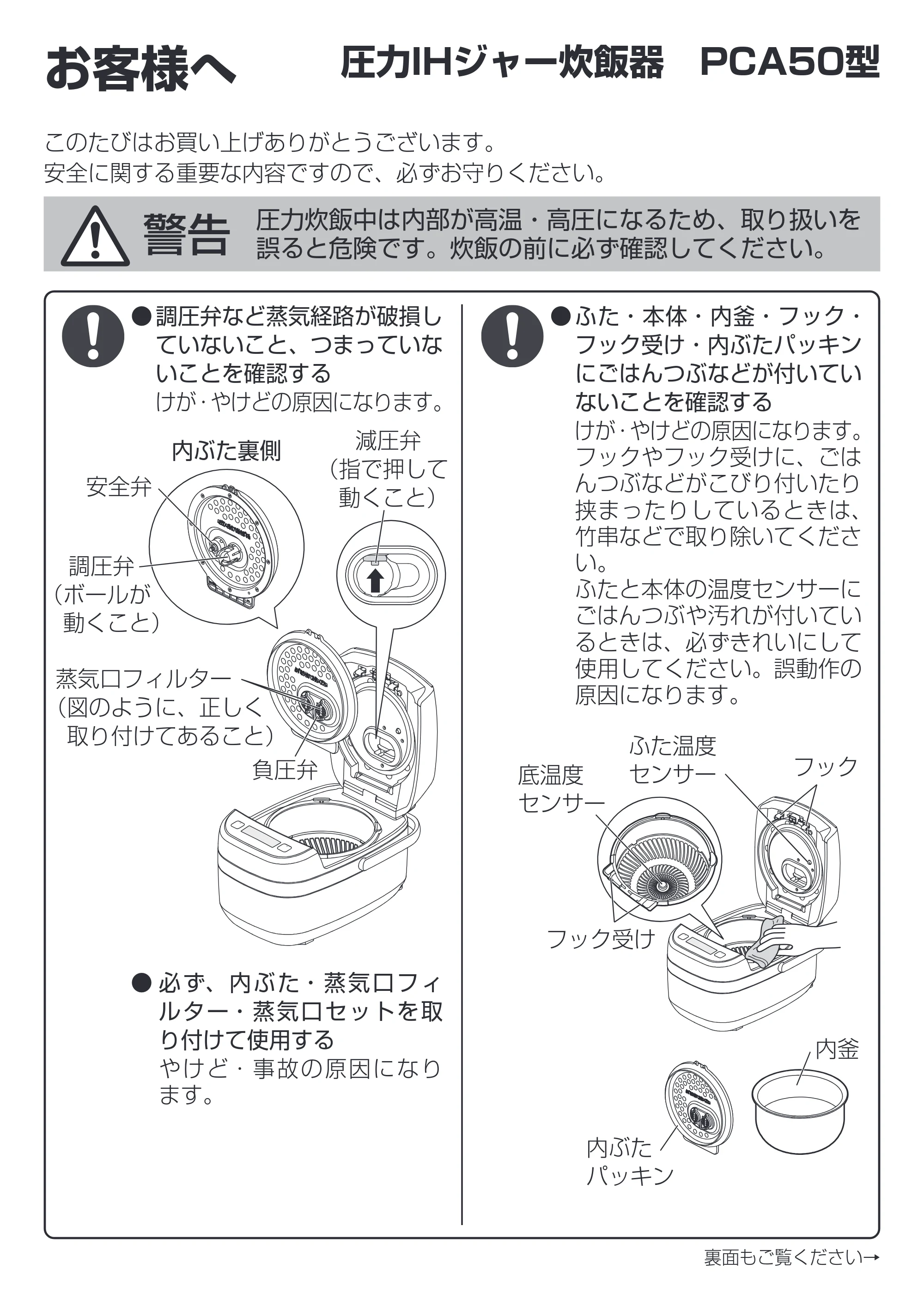 アイリスオーヤマ RC-PCA50 取扱説明書 — 原本ページ — 62ページ