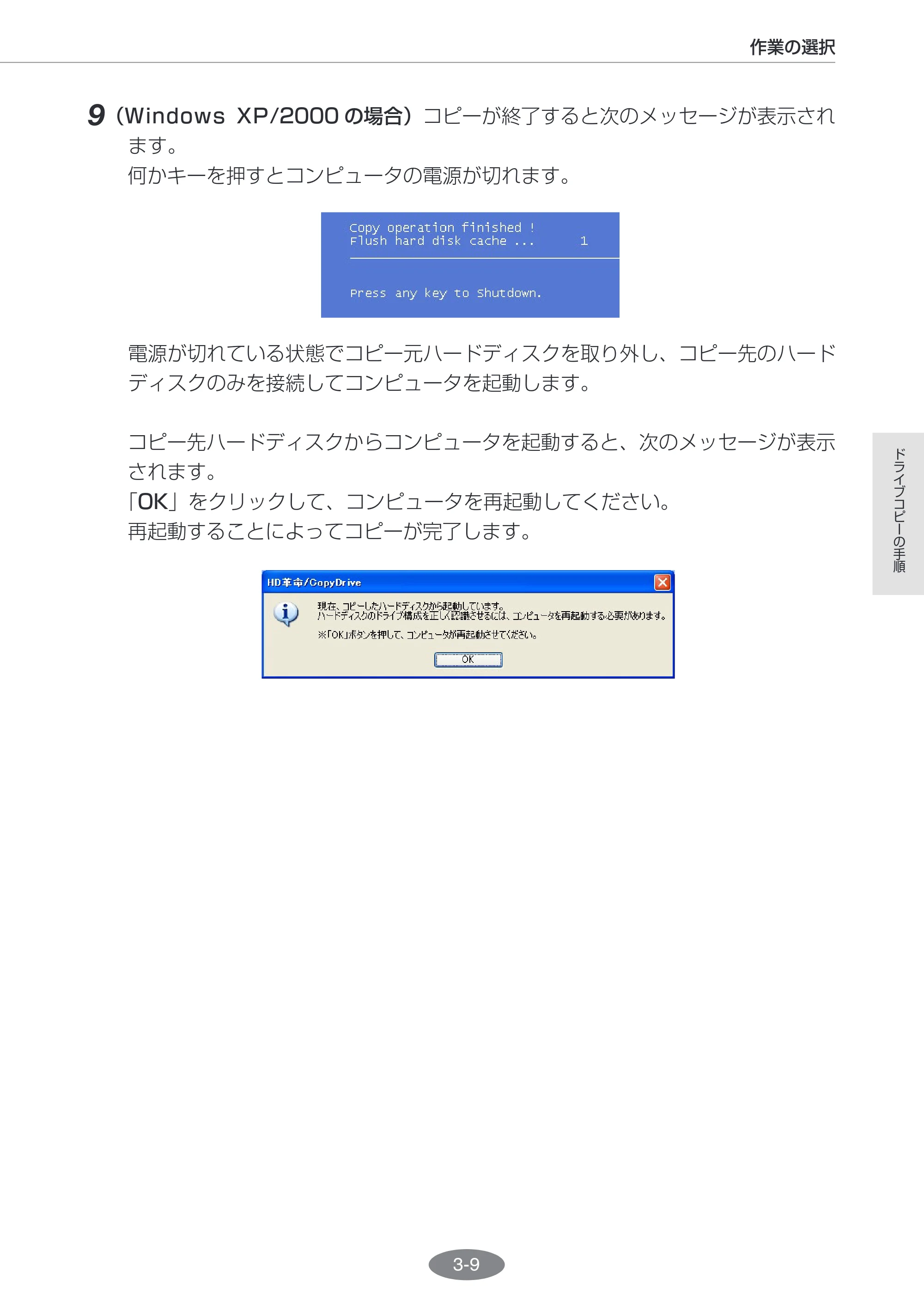 エレコム ESD-I2064SAA / ESD-I2128SAA HD革命/CopyDrive Lite ユーザーズ・マニュアル — 原本ページ — 31ページ