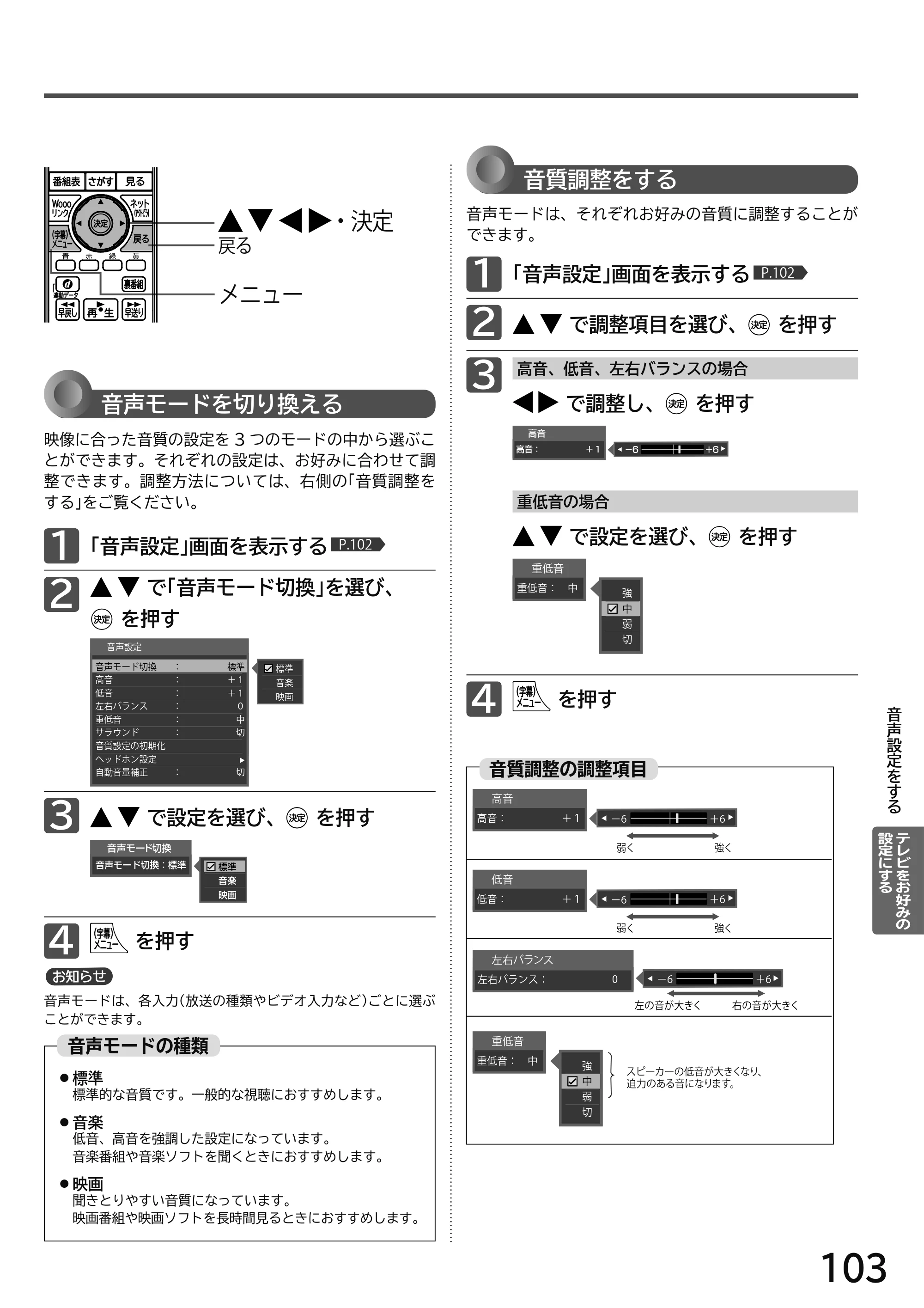 日立 L49-H3 / L43-H3 / L32-H3 取扱説明書 — 原本ページ — 103ページ
