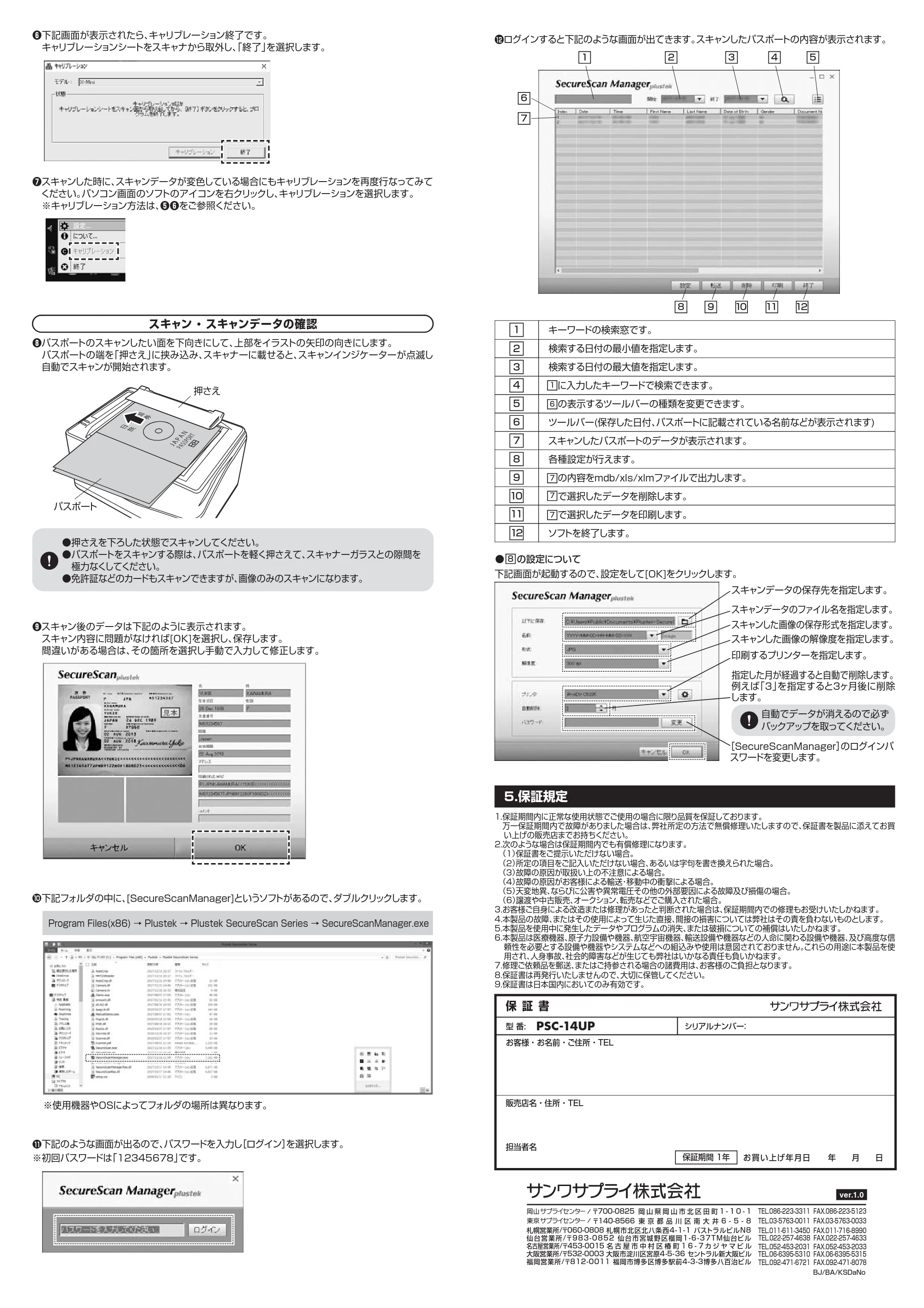 サンワサプライ 401-SCN007 取扱説明書 — 原本ページ — 2ページ