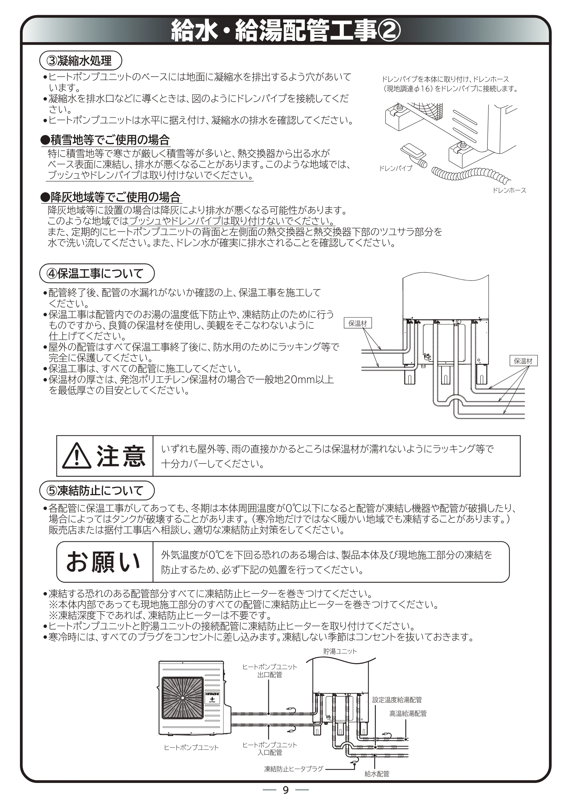 日立 RHK-10BD 据付説明書 — 原本ページ — 9ページ