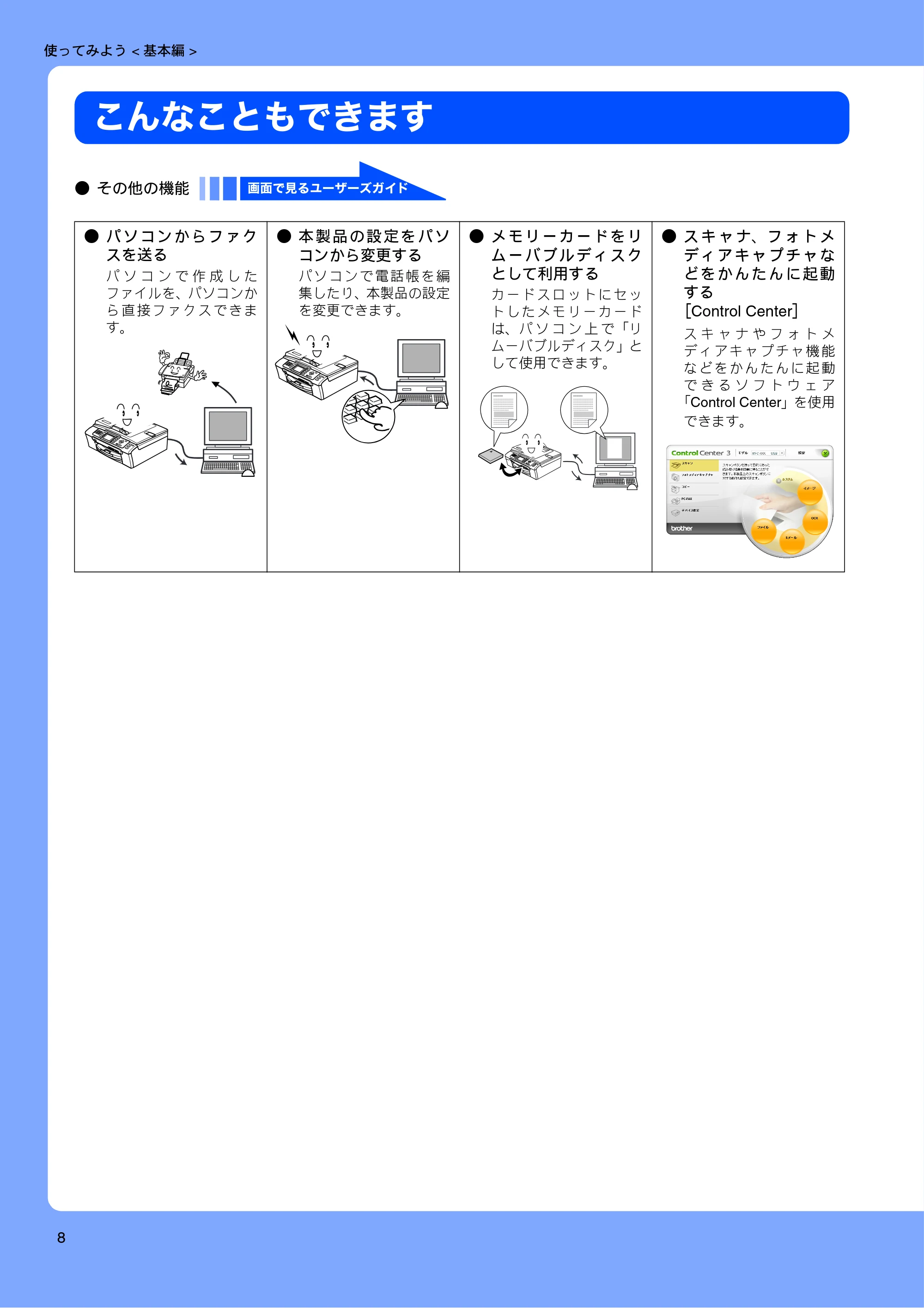 ブラザー MFC-460CN 取扱説明書（本体） — こんなこともできます — 原本ページ — 10ページ