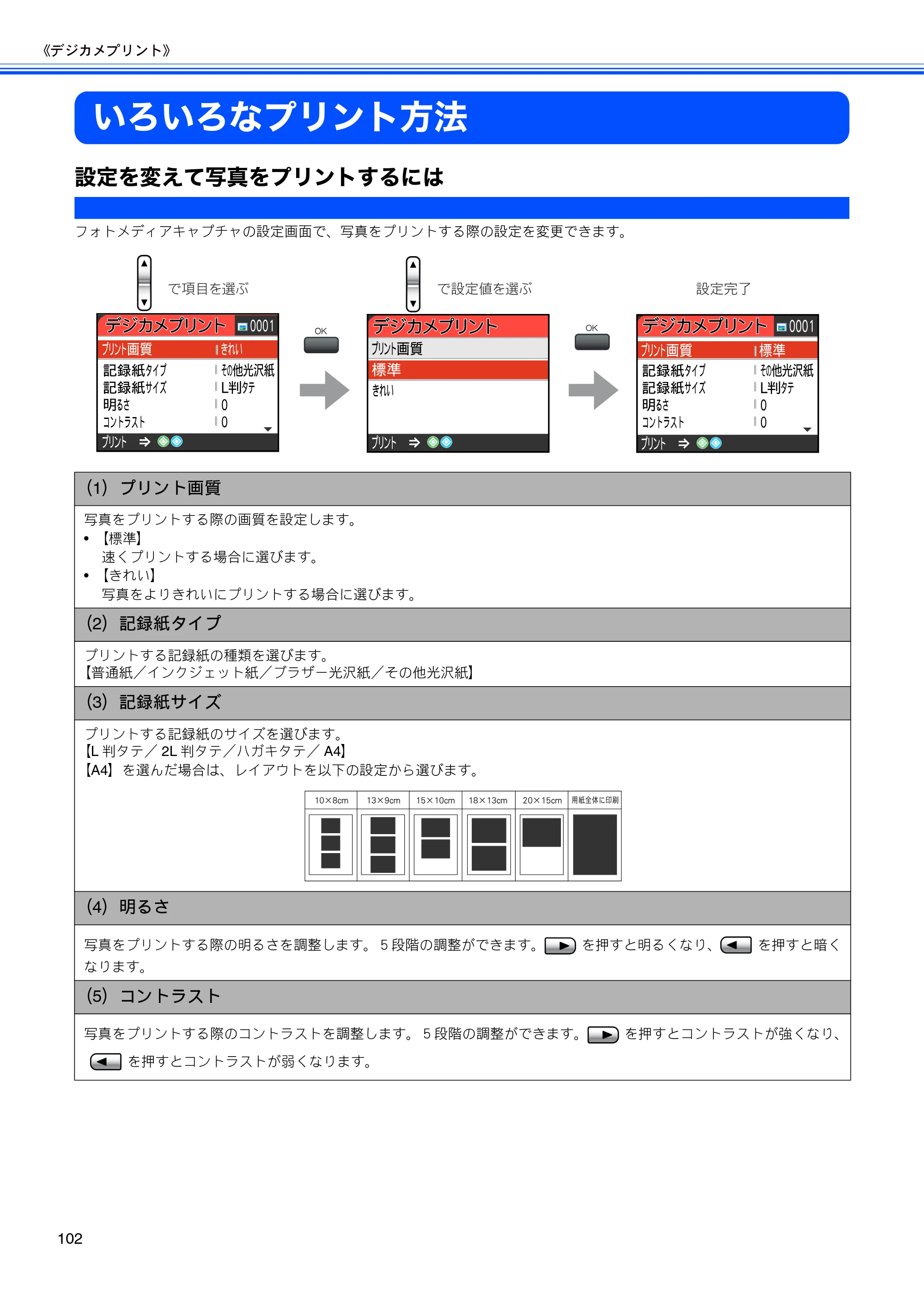 ブラザー MFC-460CN 取扱説明書（本体） — いろいろなプリント方法 — 原本ページ — 104ページ