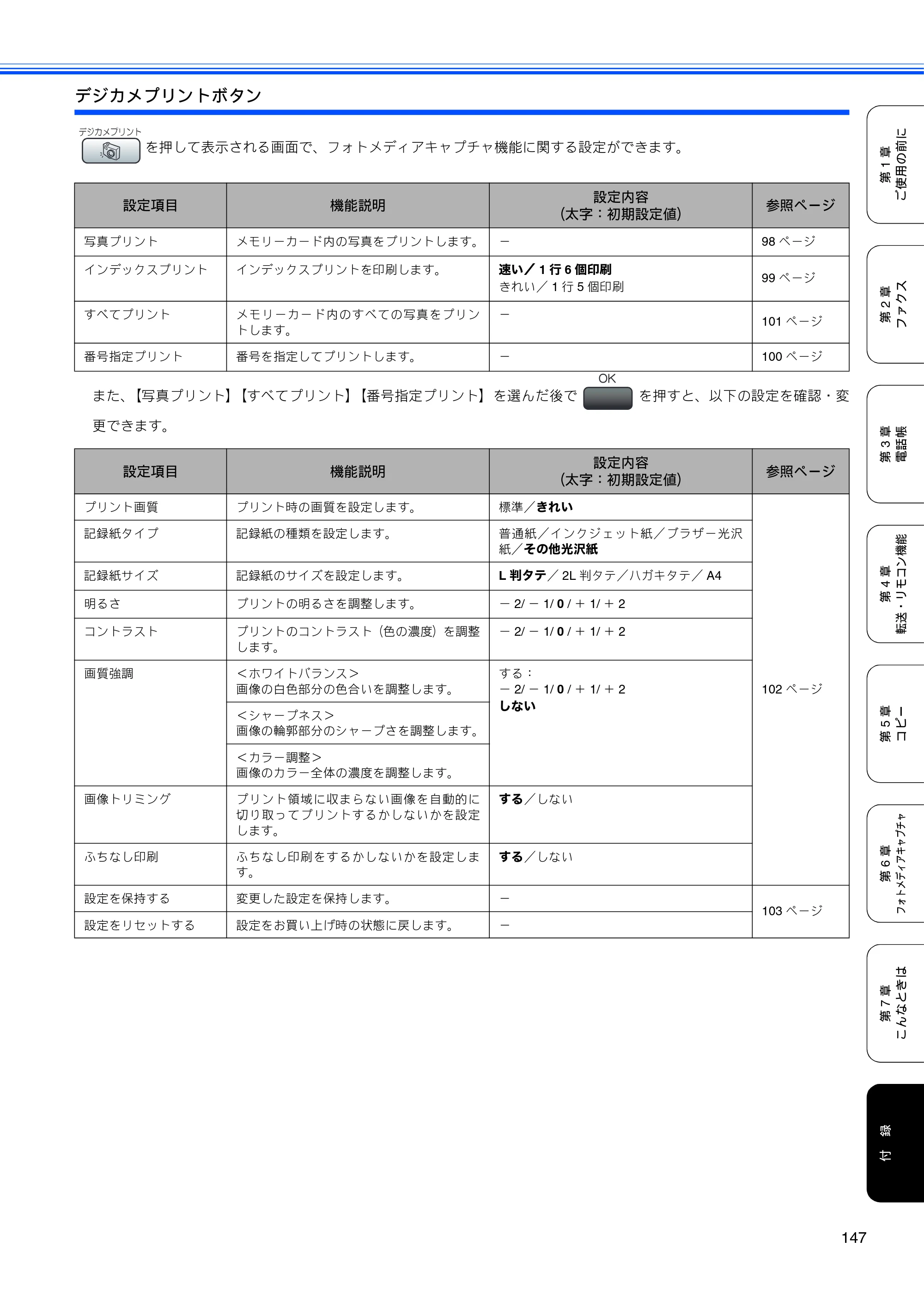 ブラザー MFC-460CN 取扱説明書（本体） — 原本ページ — 149ページ