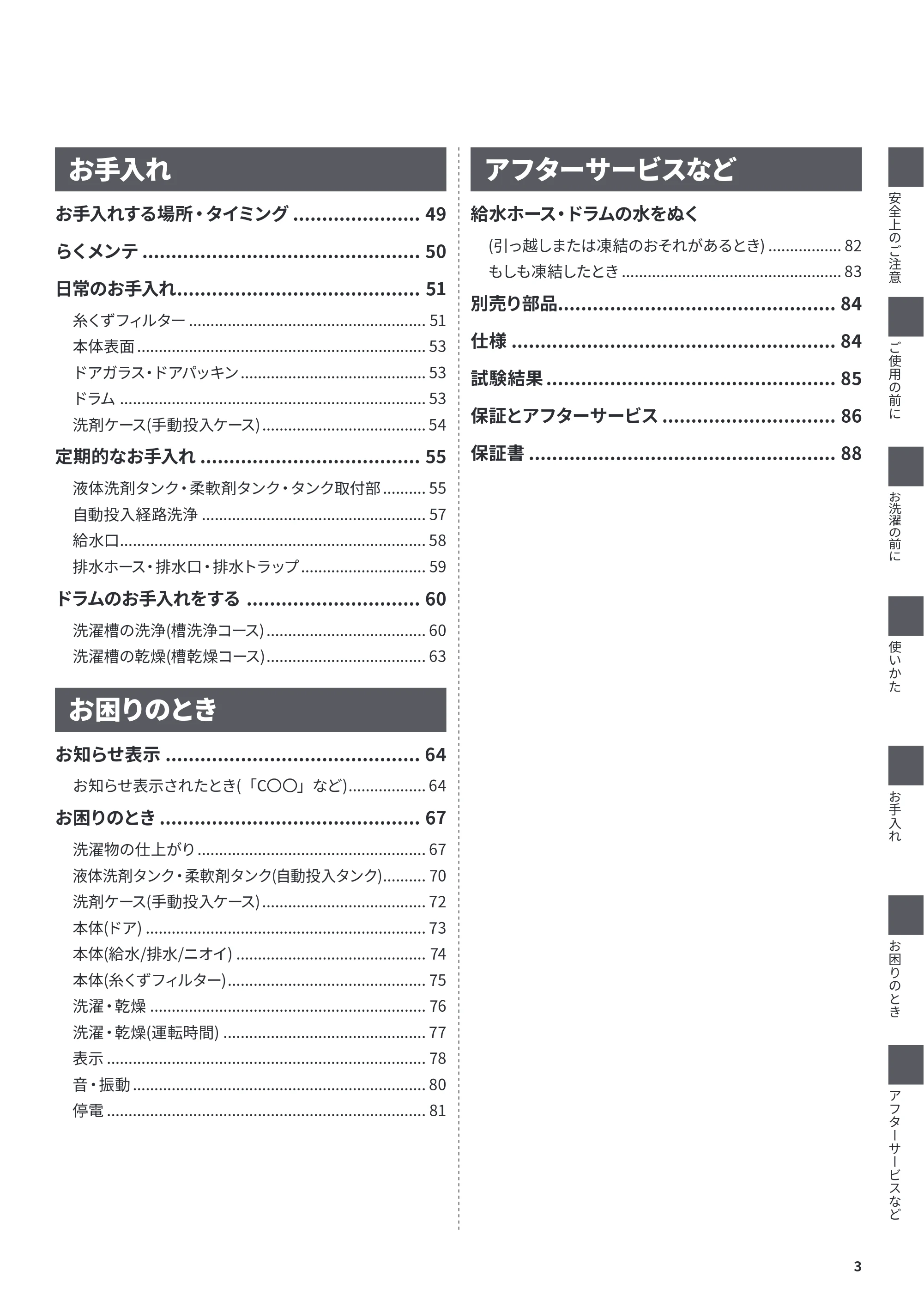 日立 BD-CX100PL / BD-CX100PR 取扱説明書 — 原本ページ — 3ページ