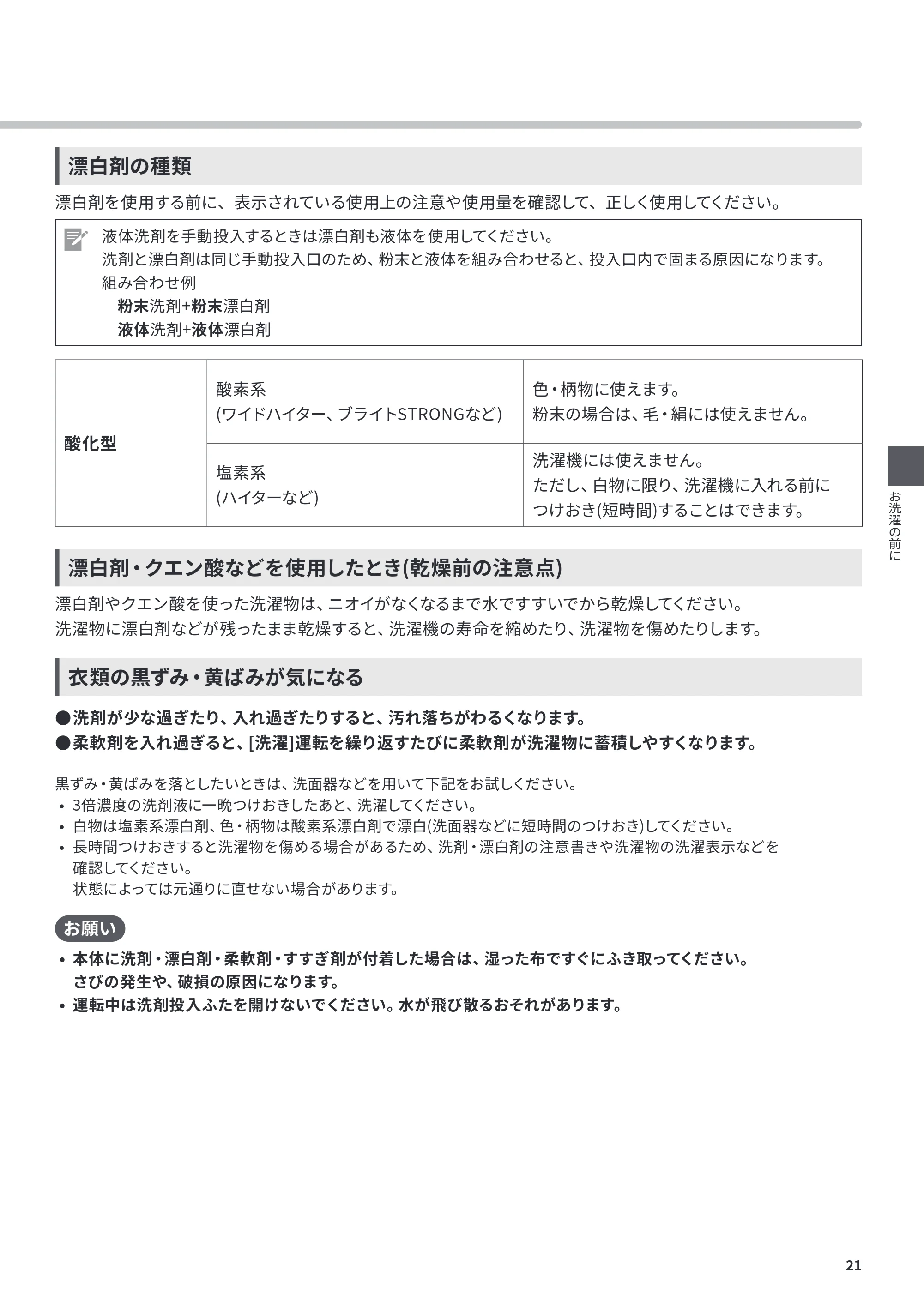 日立 BD-CX100PL / BD-CX100PR 取扱説明書 — 原本ページ — 21ページ