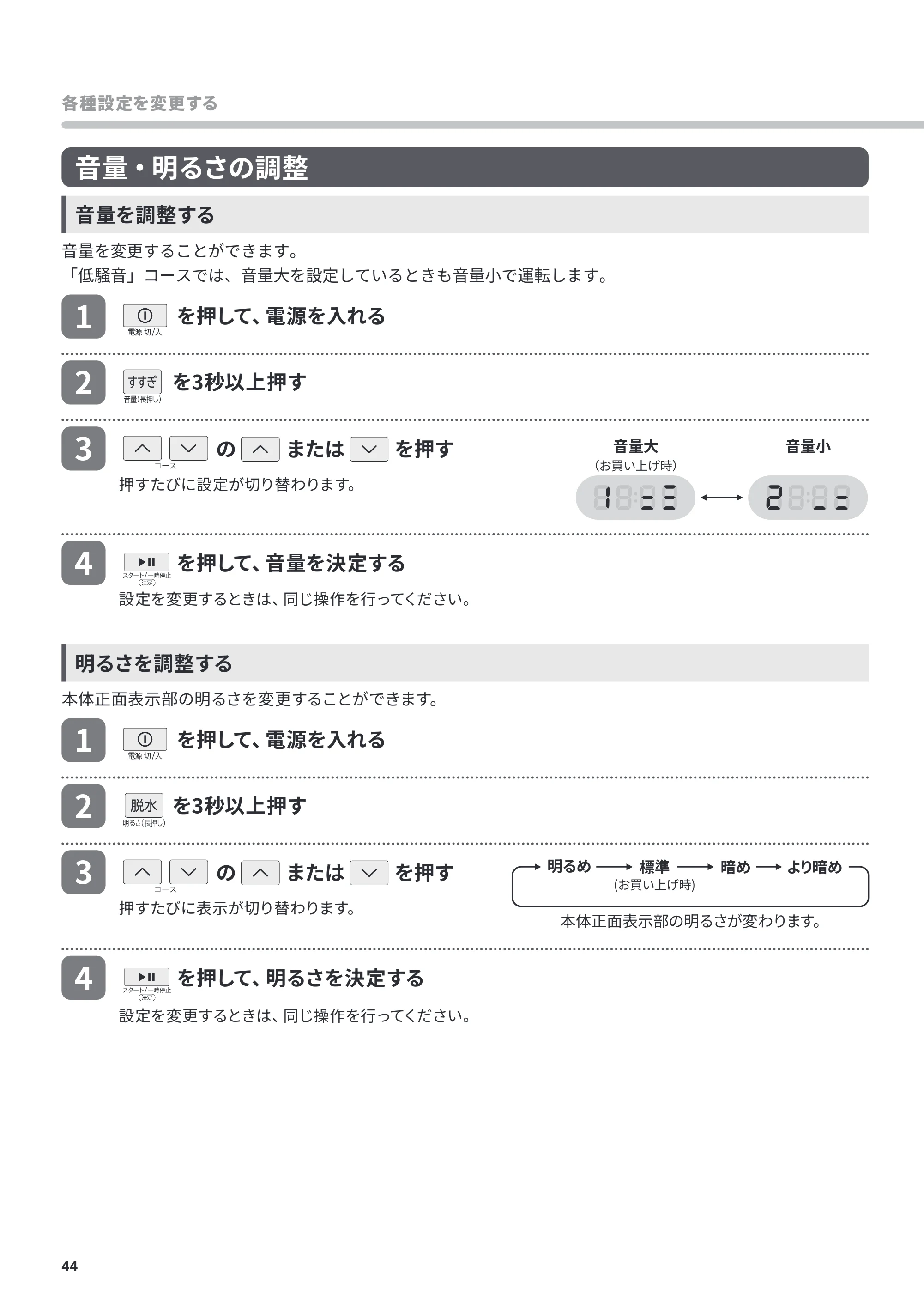 日立 BD-CX100PL / BD-CX100PR 取扱説明書 — 原本ページ — 44ページ