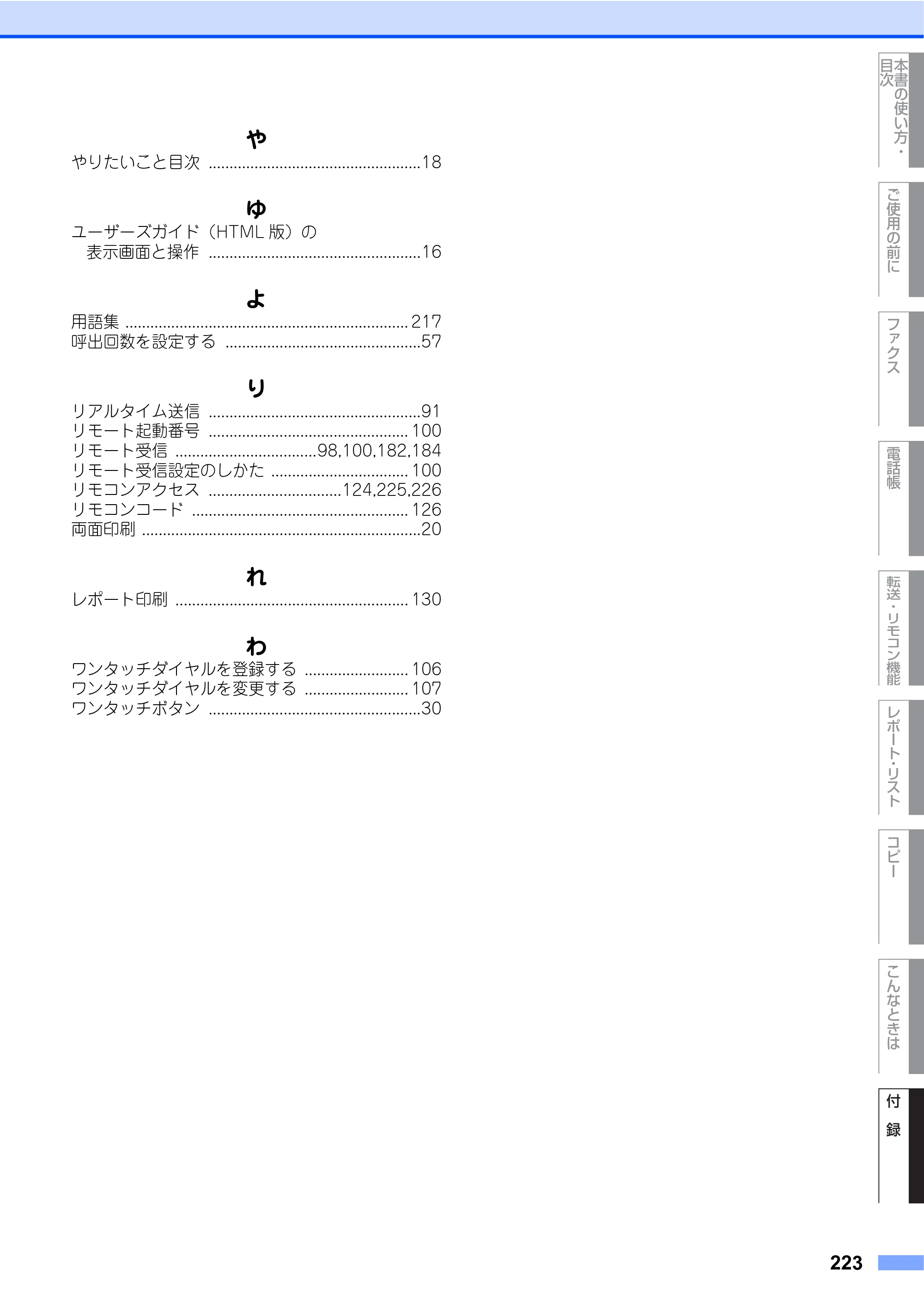 ブラザー MFC-8460N 取扱説明書（本体） — 原本ページ — 223ページ