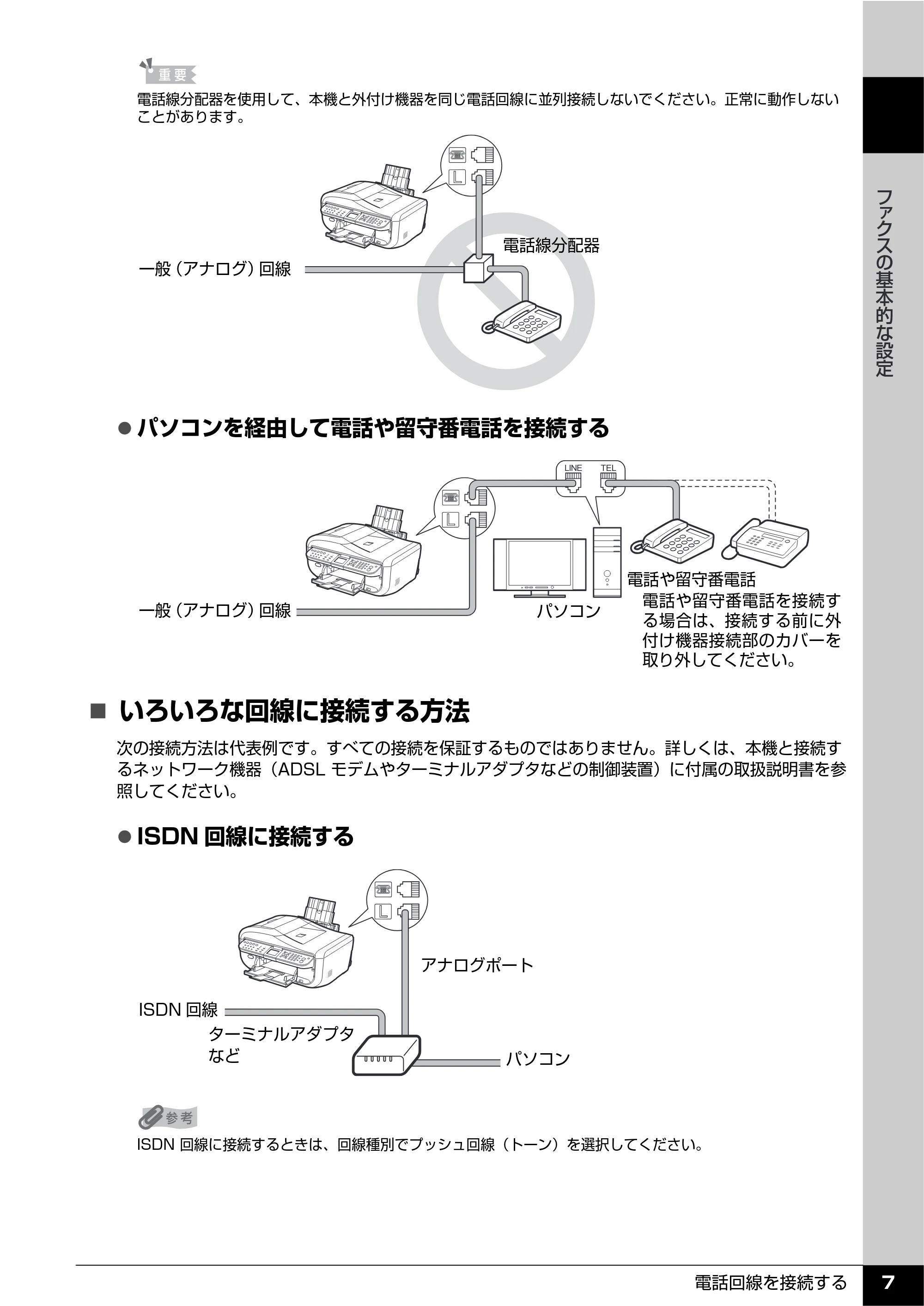 キヤノン PIXUS MX850 操作ガイド （ファクス操作編） （PDF形式／3.35Mバイト） — 原本ページ — 9ページ