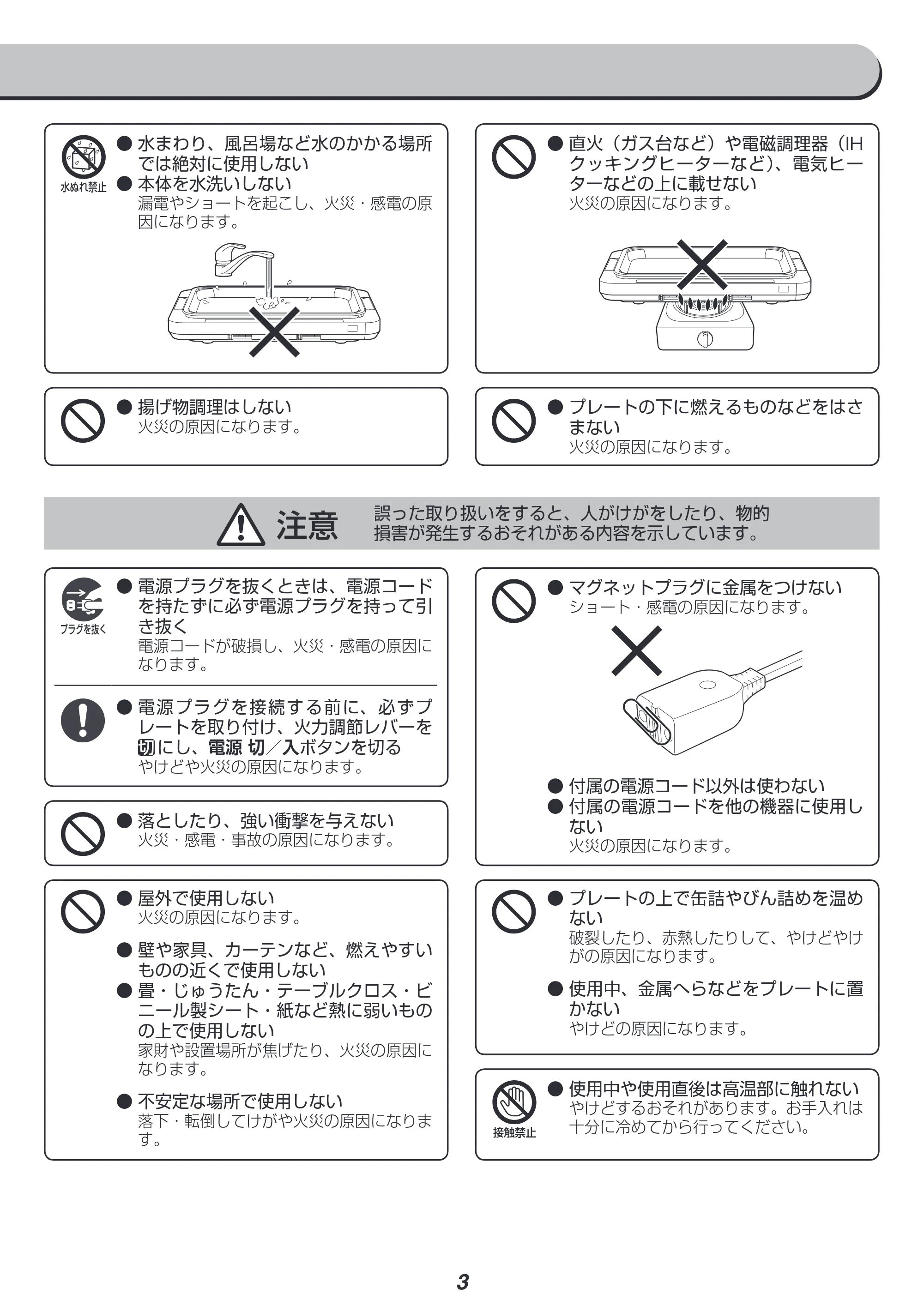 アイリスオーヤマ WHP-012 取扱説明書 — 原本ページ — 3ページ