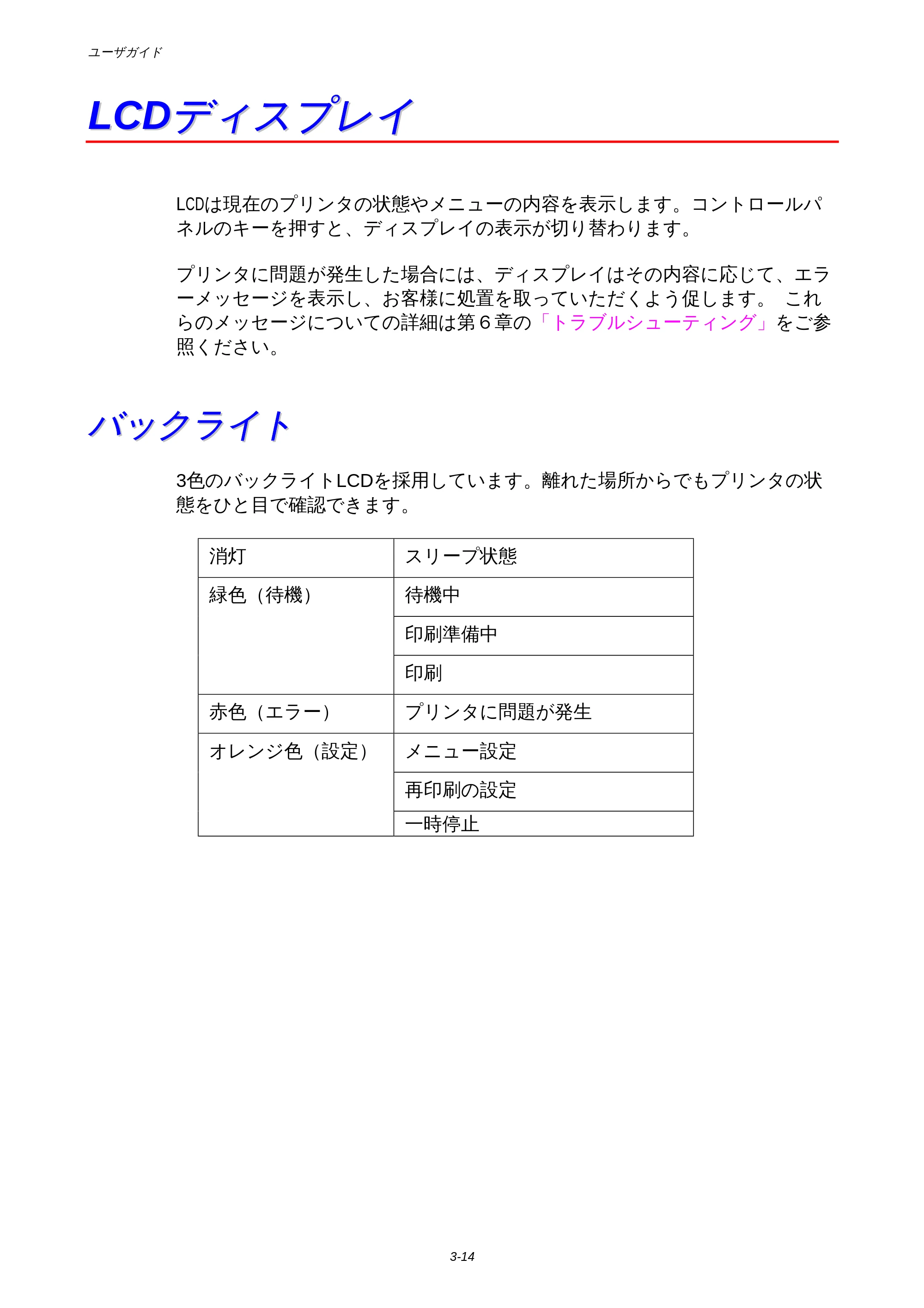 ブラザー HL-1850 / HL-1870N 取扱説明書（本体） — LCDディスプレイ — 原本ページ — 78ページ