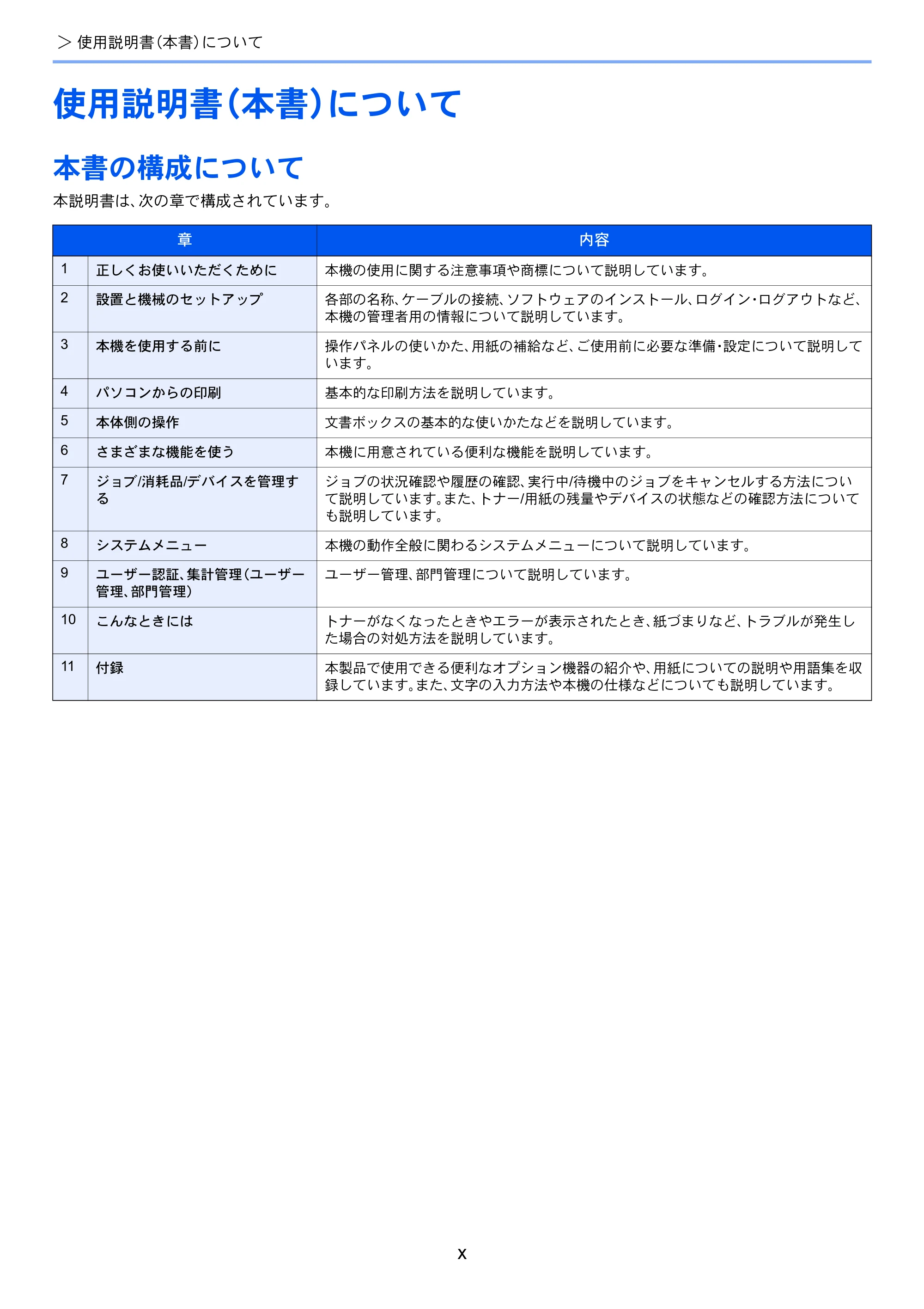 京セラ ECOSYS P4140dn ECOSYS P4140dn 使用説明書 — 使用説明書（本書）について — 原本ページ — 12ページ
