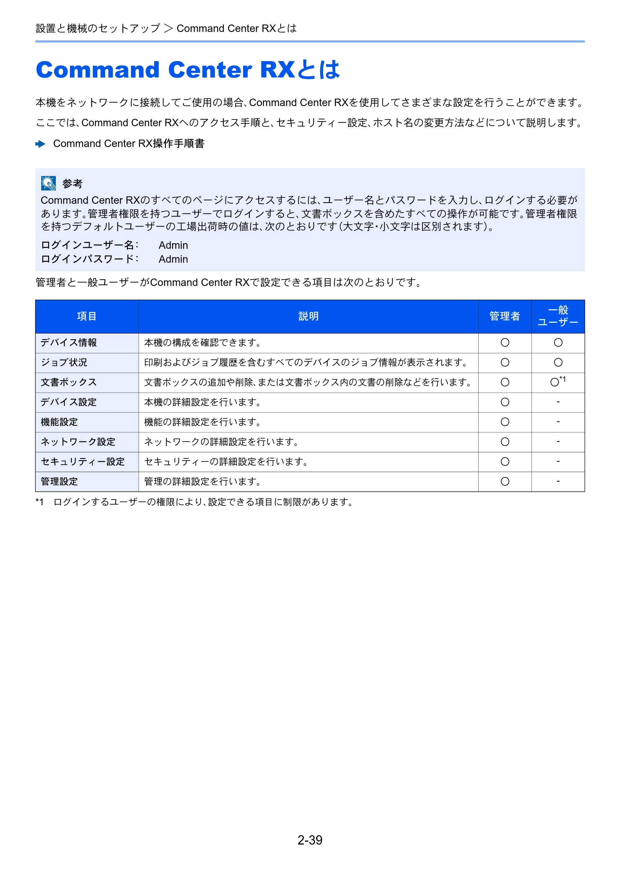 京セラ ECOSYS P4140dn ECOSYS P4140dn 使用説明書 — Command Center RXとは — 原本ページ — 71ページ
