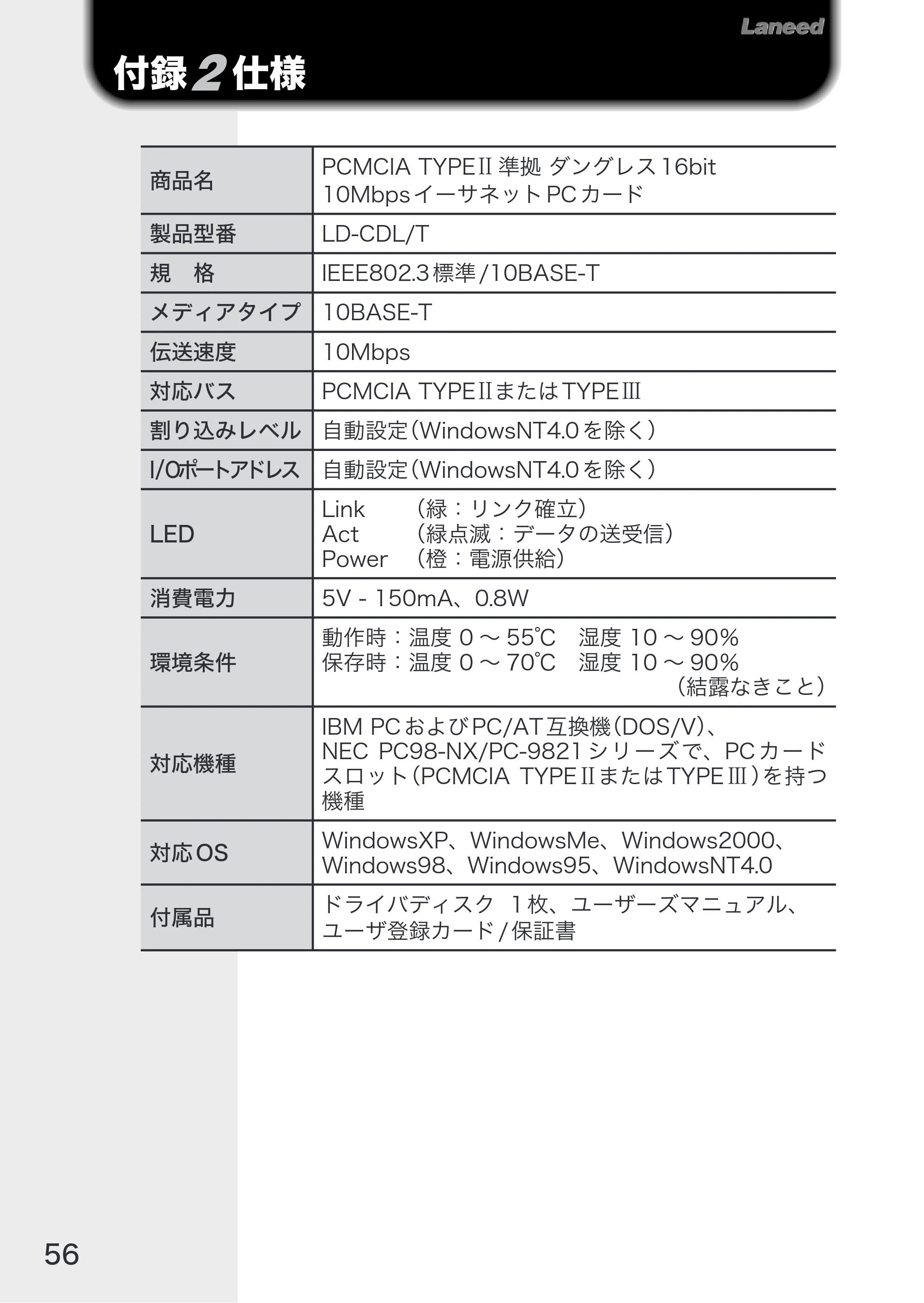 エレコム LD-CDL/T 取扱説明書 — 原本ページ — 58ページ