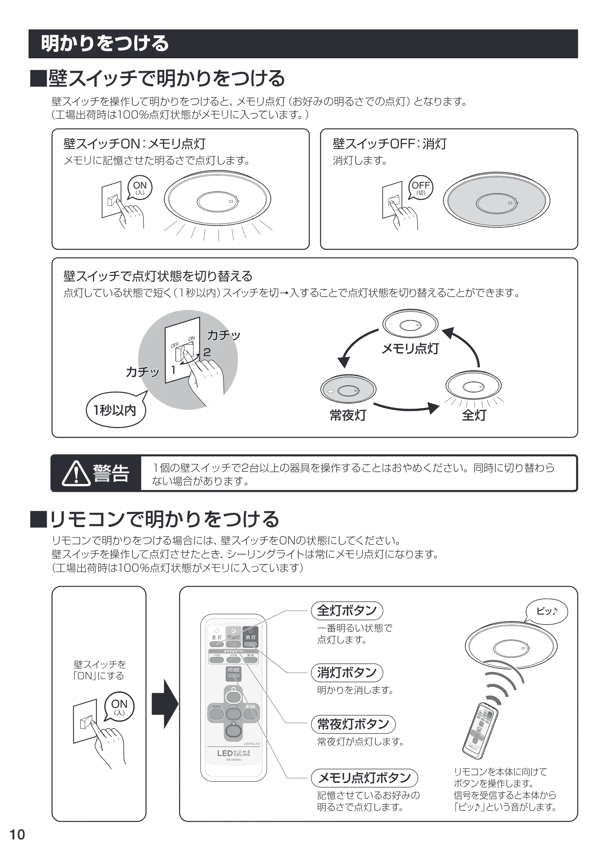 アイリスオーヤマ CL8DL-U1 取扱説明書 — 原本ページ — 10ページ