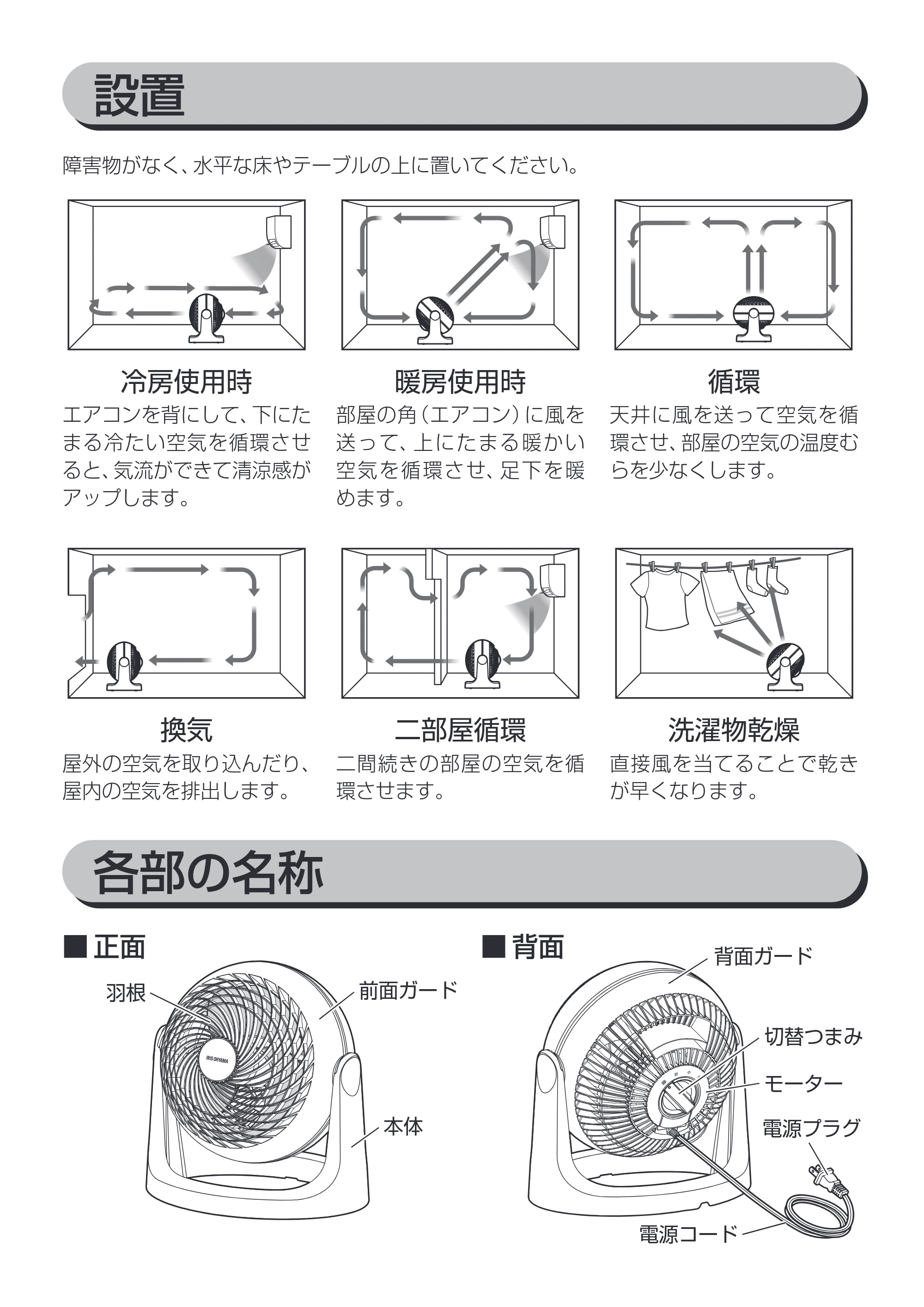アイリスオーヤマ PCF-MKM18N 取扱説明書 — 原本ページ — 6ページ