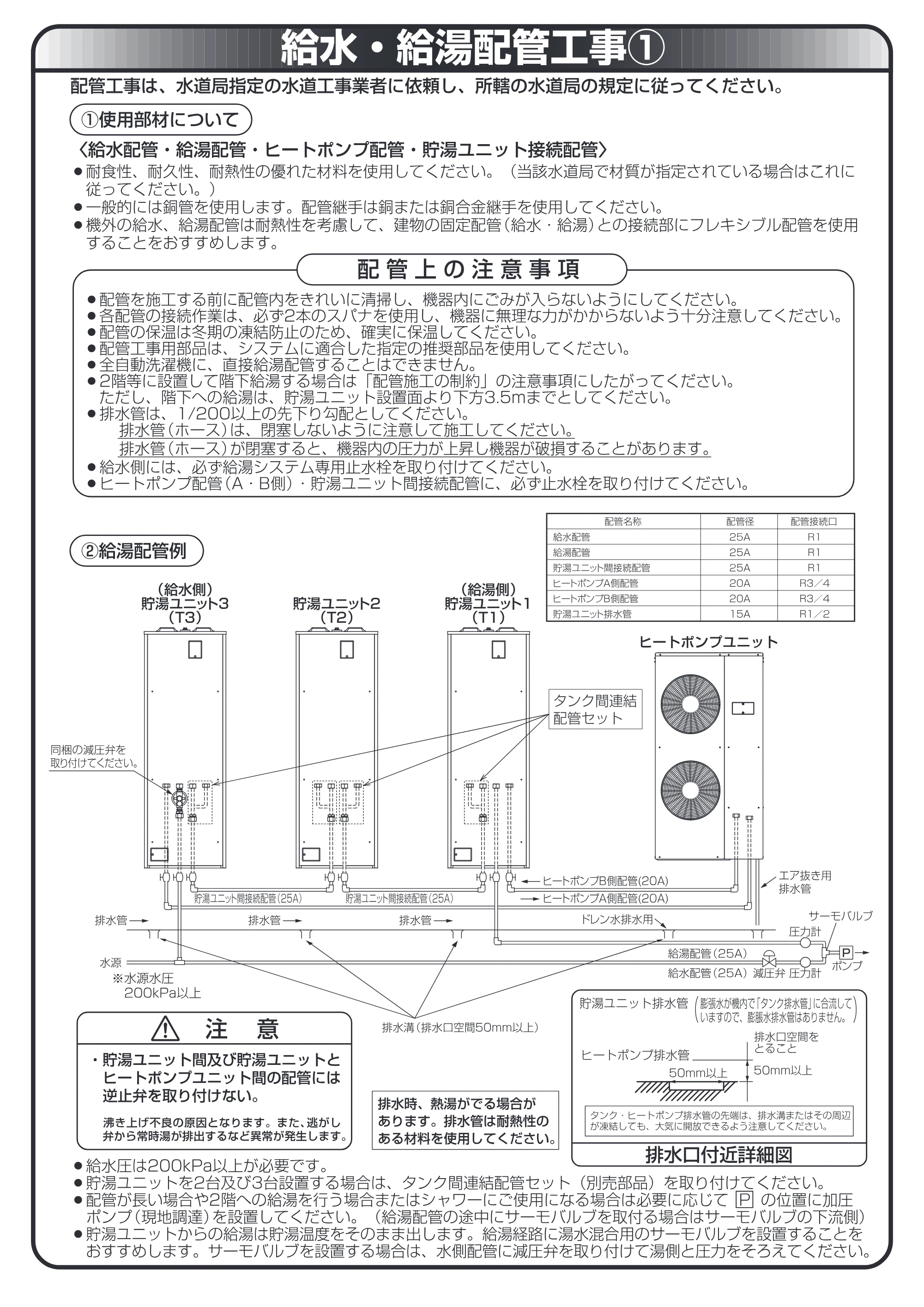 日立 RHK-15YJK 取扱説明書 — 給水・給湯配管工事1 — 原本ページ — 35ページ