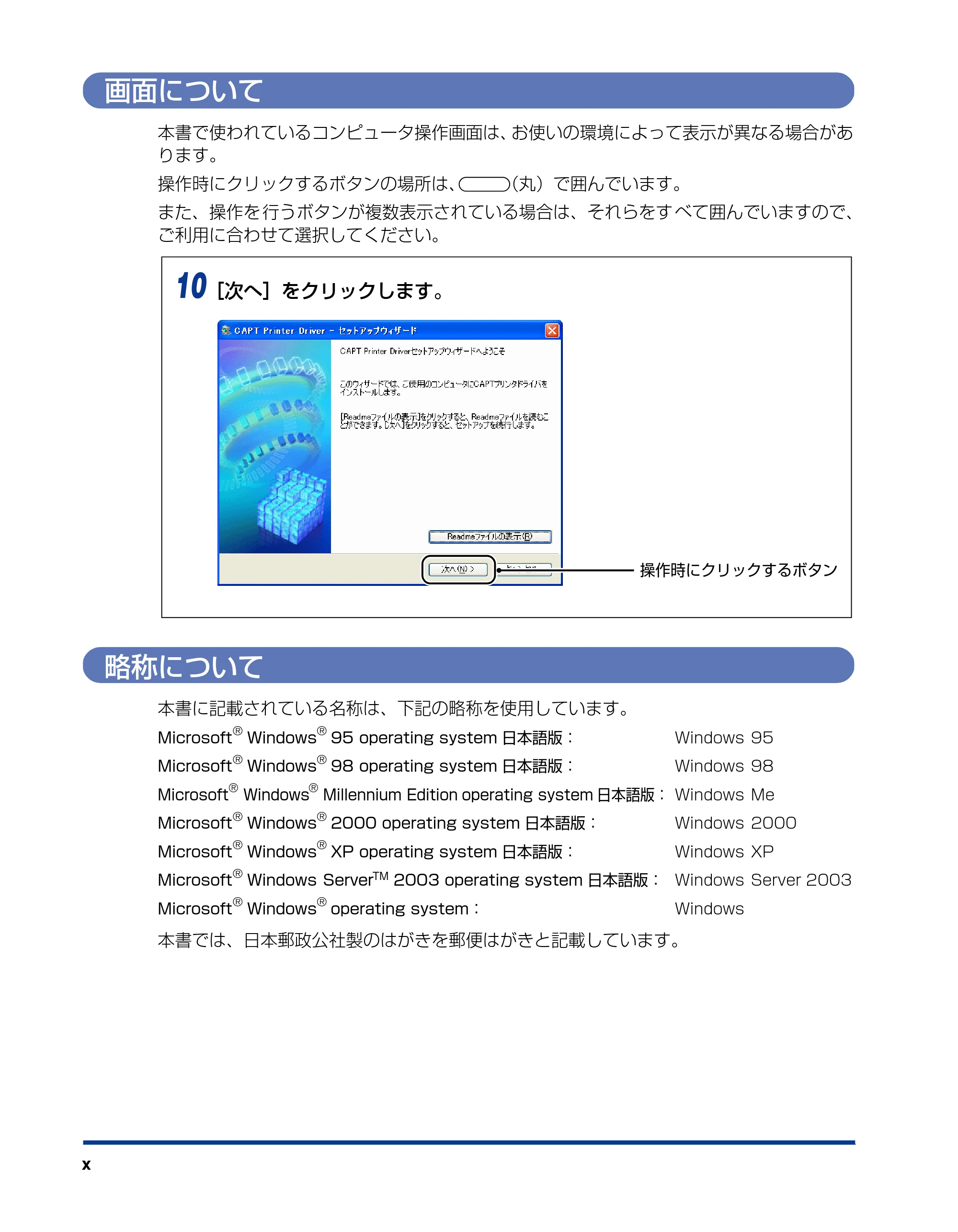 キヤノン LBP5100 ユーザーズガイド 2007年1月25日掲載 （PDF形式／16.15Mバイト） — 画面について — 原本ページ — 12ページ