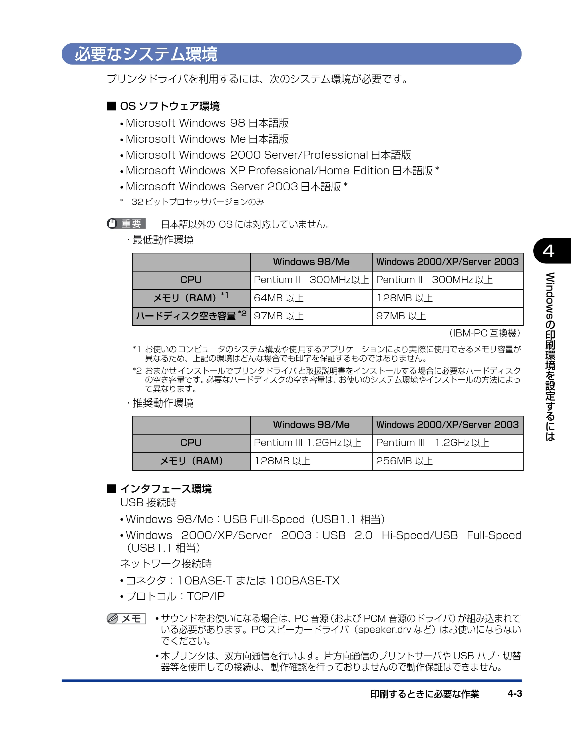 キヤノン LBP5100 ユーザーズガイド 2007年1月25日掲載 （PDF形式／16.15Mバイト） — 必要なシステム環境 — 原本ページ — 155ページ