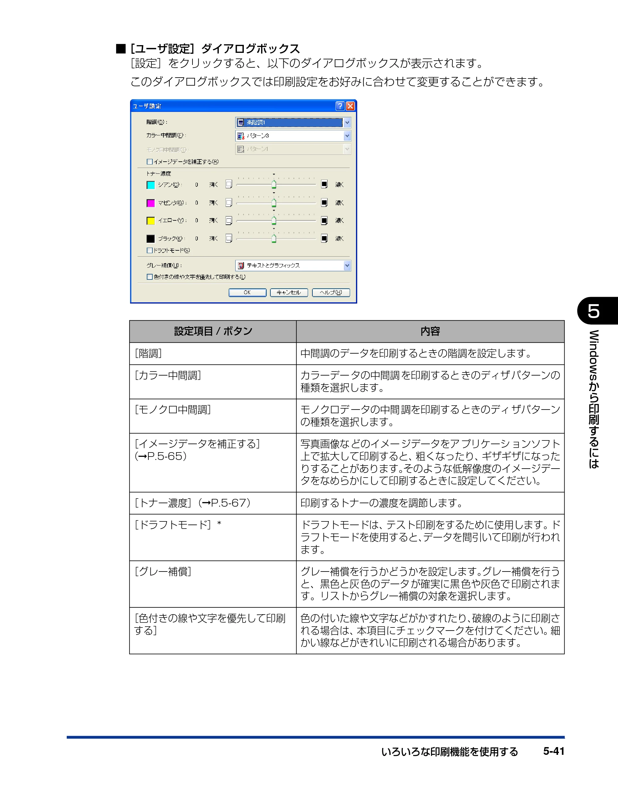 キヤノン LBP5100 ユーザーズガイド 2007年1月25日掲載 （PDF形式／16.15Mバイト） — 原本ページ — 269ページ
